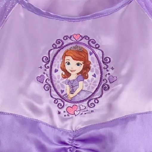 Disney Deluxe Sofia The First Costume Dress Up Fancy Nightgown, Gown - Picture 6 of 6
