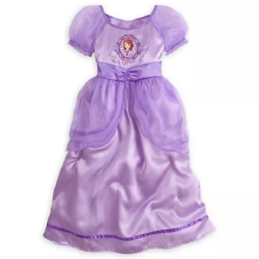 Disney Deluxe Sofia The First Costume Dress Up Fancy Nightgown, Gown - Picture 5 of 6