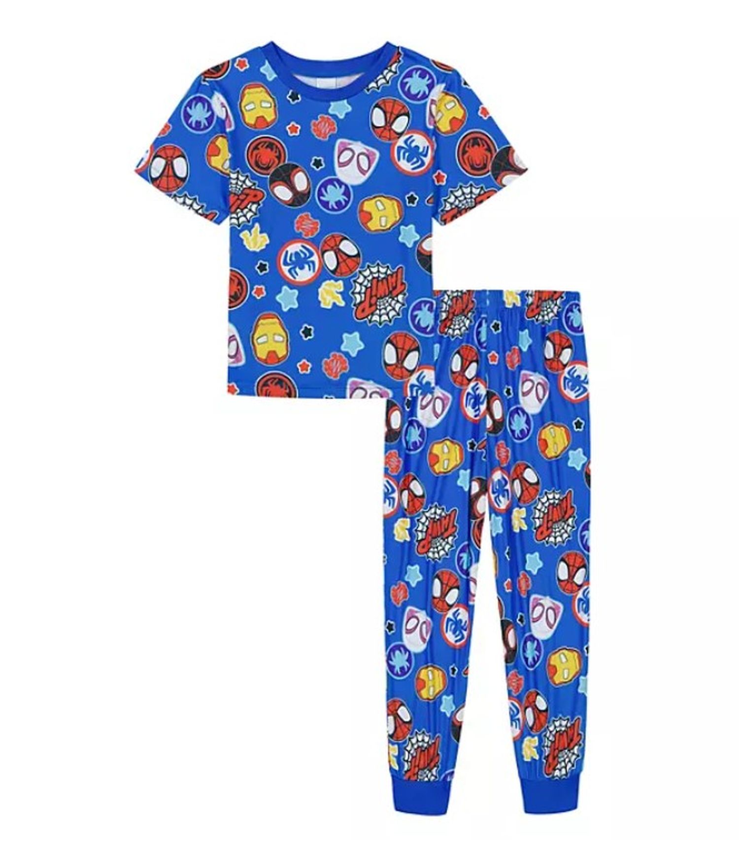 Spider-Man and Amazing Friends Boy's Superhero Short-Sleeved Pajama Set