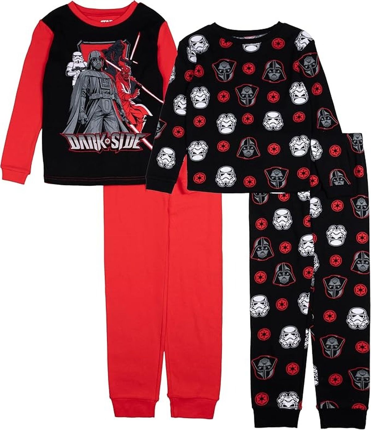 Star Wars Darth Vader, Dark Side Villain Characters 4-Pc Long-Sleeved Pajama Set - Picture 7 of 8