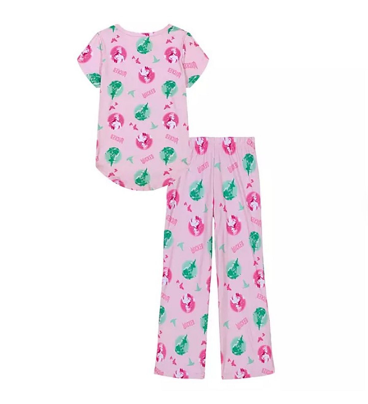 Conjunto de pijama manga corta con estampado de personajes de Glinda y Elphaba Wicked Girl - Imagen 8 de 15