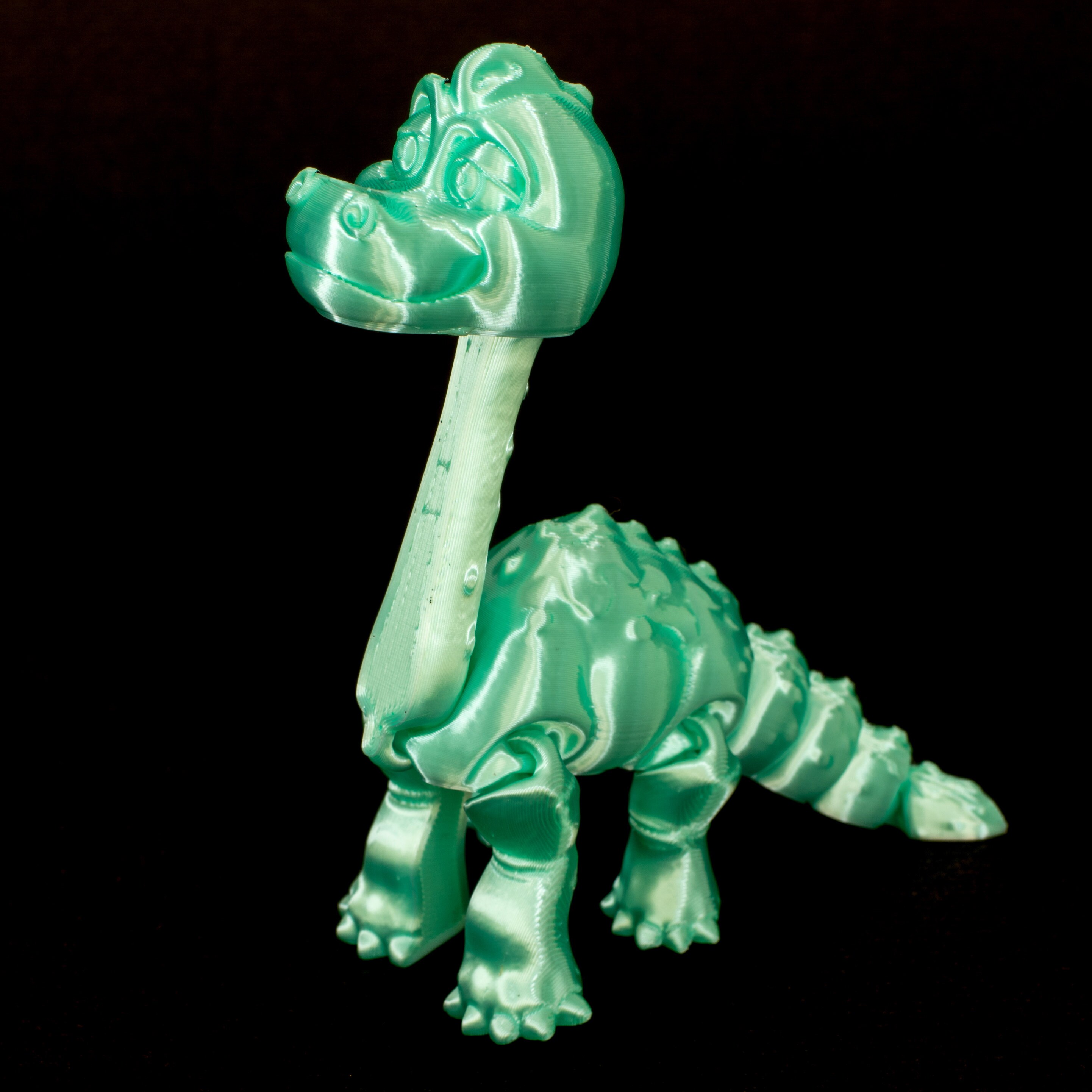 Jumbo Friendly Fidget Dinosaur Brontosaurus | Flexible Articulating Companion - Picture 18 of 280
