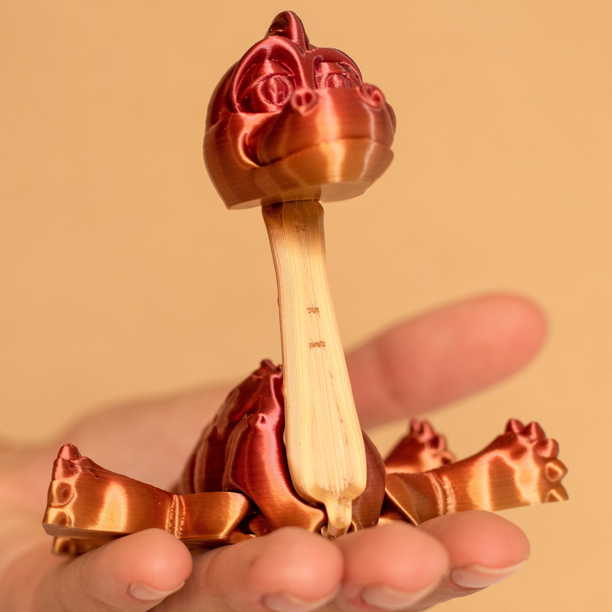 Jumbo Friendly Fidget Dinosaur Brontosaurus | Flexible Articulating Companion - Picture 12 of 280