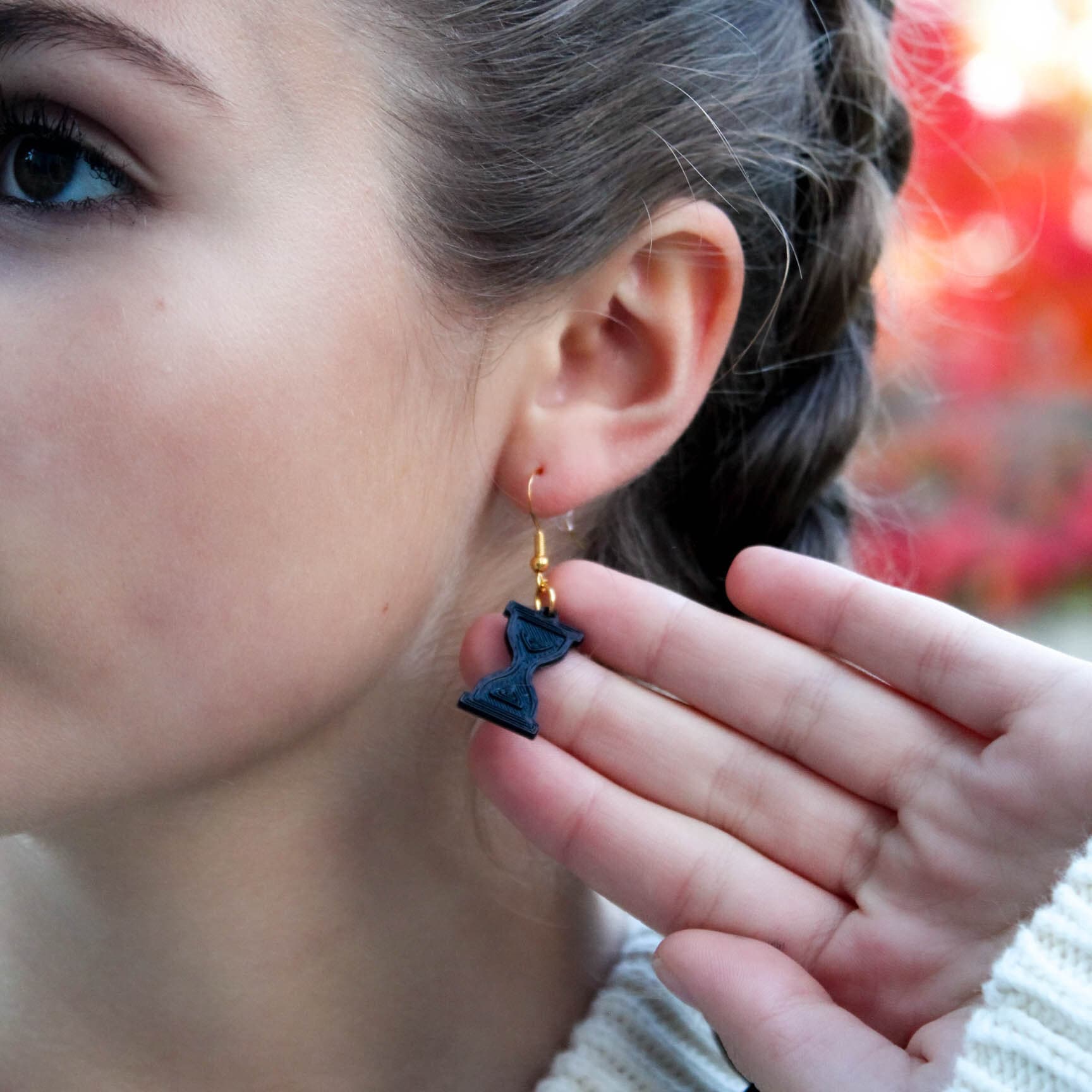 Hourglass Earrings, Dangle Earrings, Crafted Earrings, Cute Earrings - Picture 9 of 135