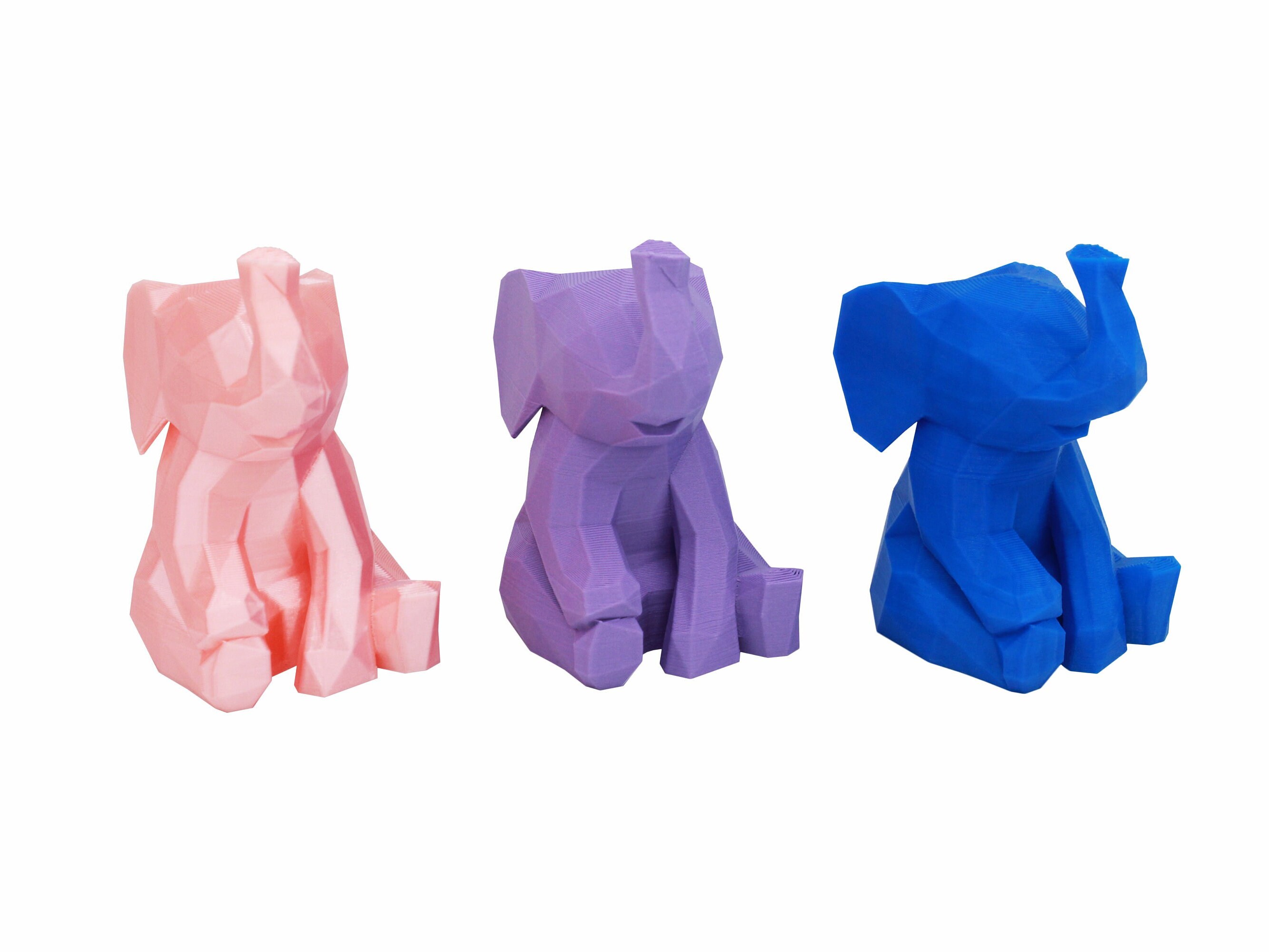 Low Poly Baby Elephant Figurine Statue - Picture 18 of 252