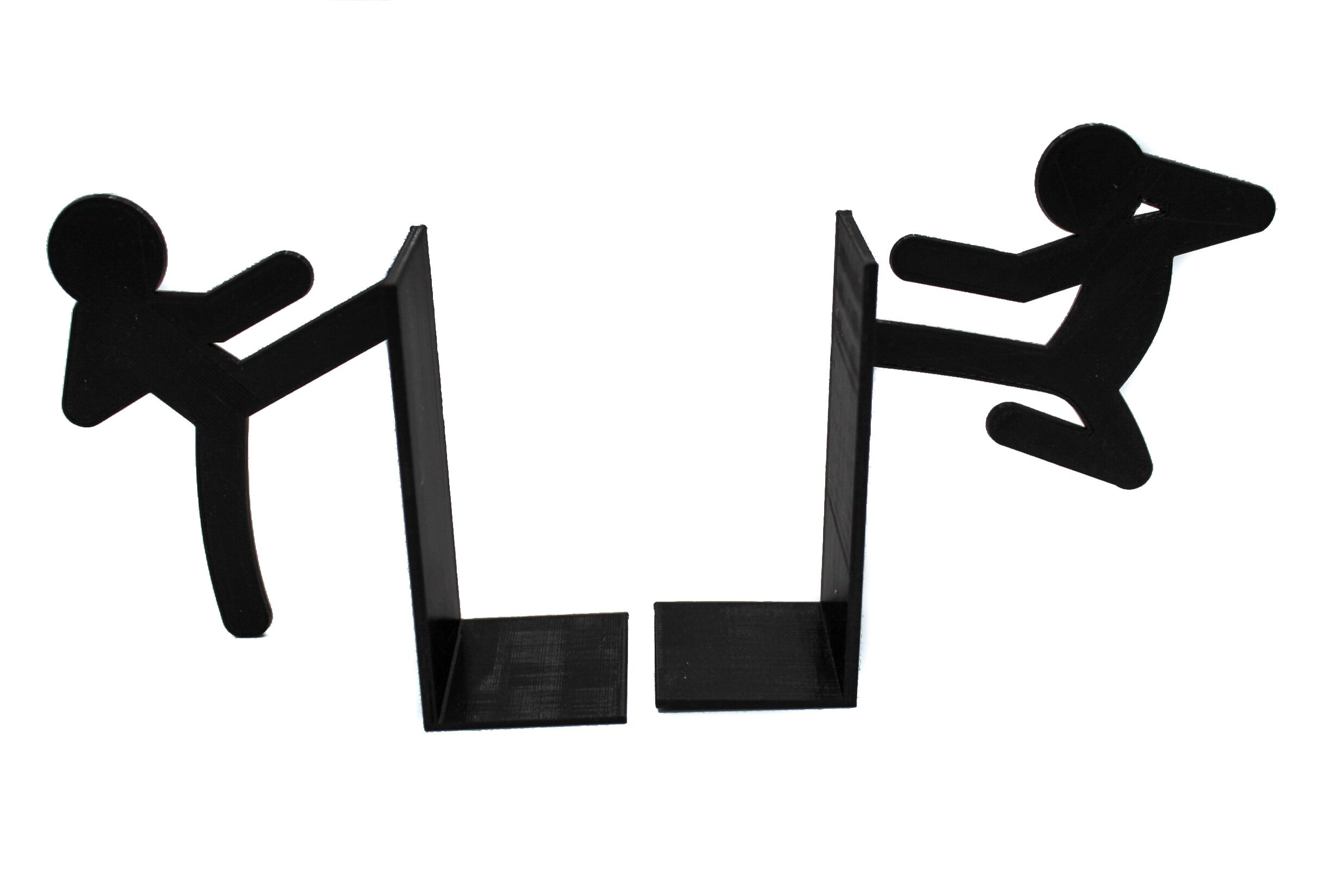 Stick Figure Bookends | Martial Arts / Karate Stickmen Book Stopper - Picture 18 of 280