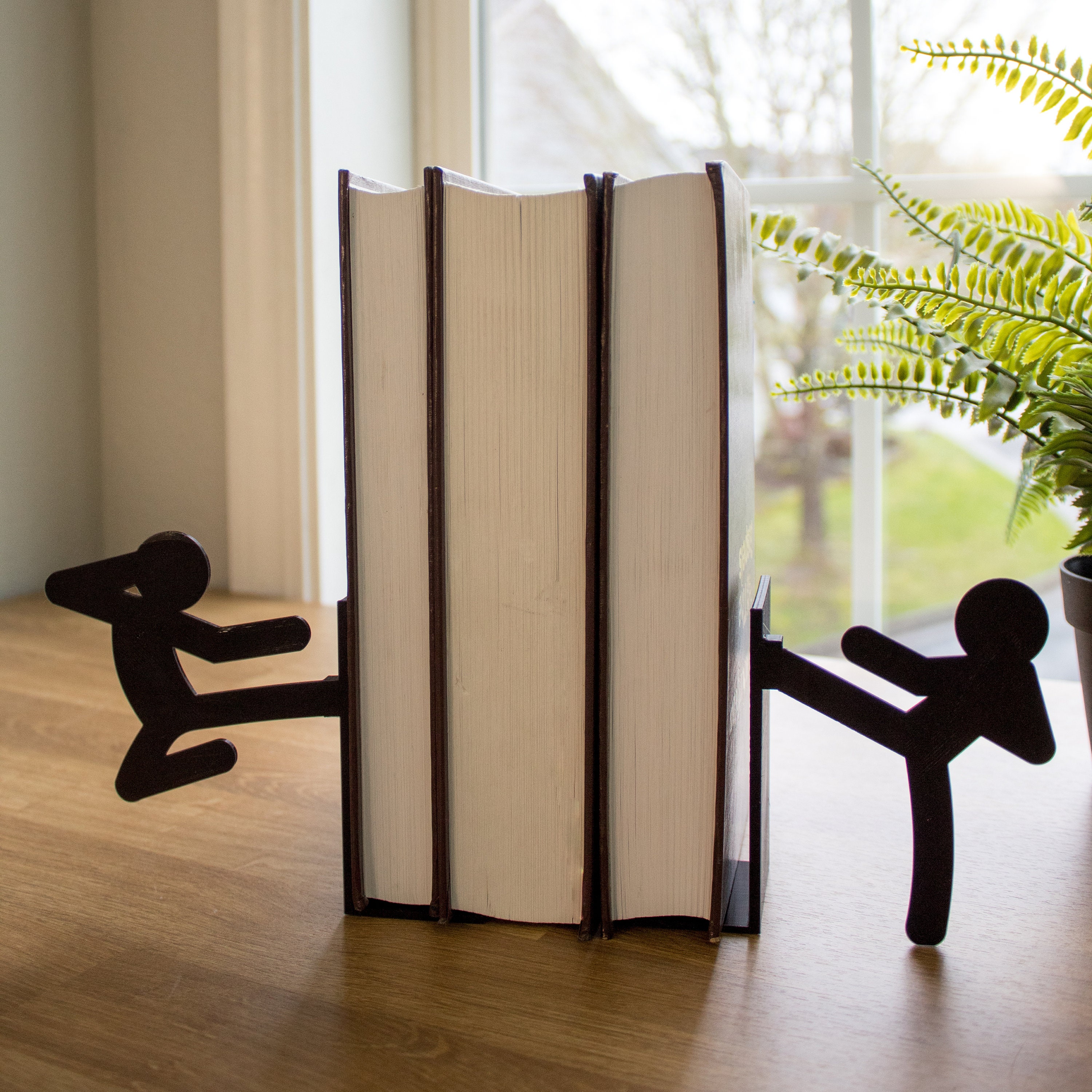 Stick Figure Bookends | Martial Arts / Karate Stickmen Book Stopper - Picture 14 of 280