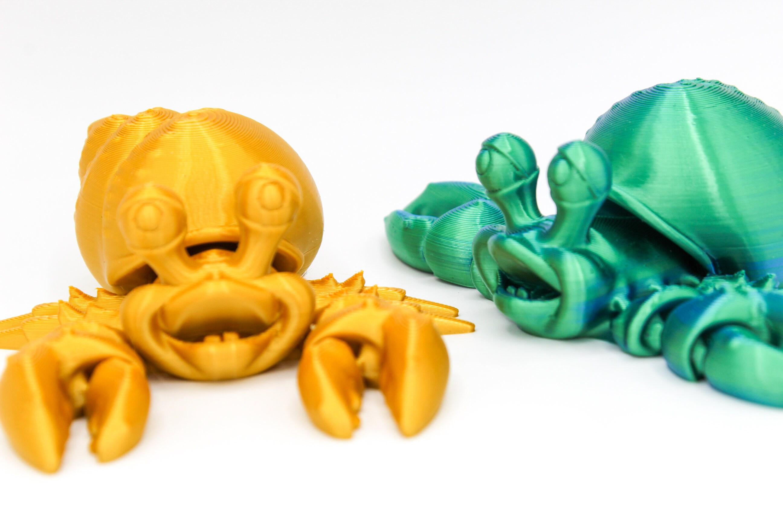 Fidget Hermit Crab Jumbo | Flexible Articulating 3d Printed Friendly Companion - Picture 12 of 224