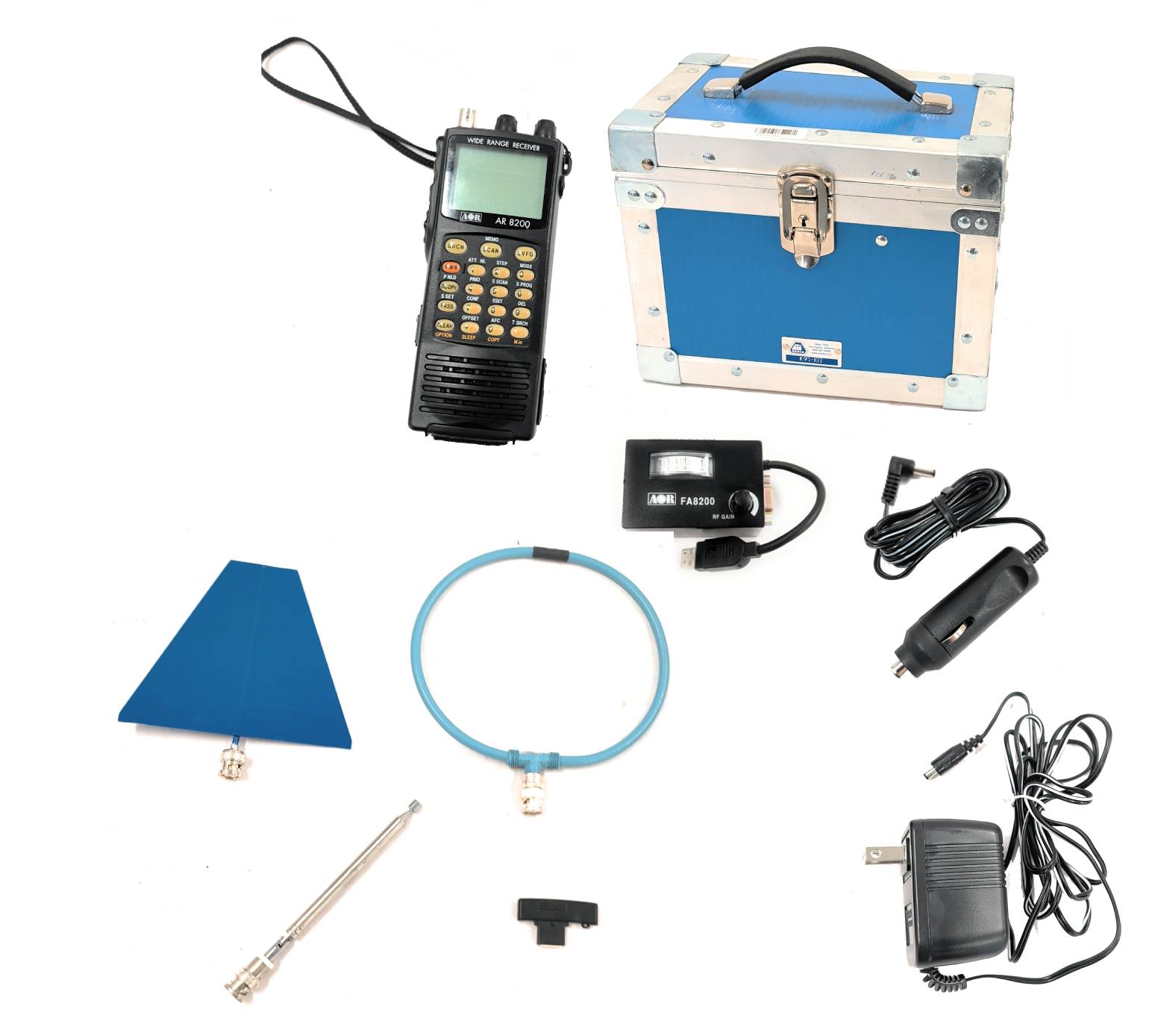 AOR AR8200 530Khz to 2040Mhz Wide Range Receiver Scanner w/ Four