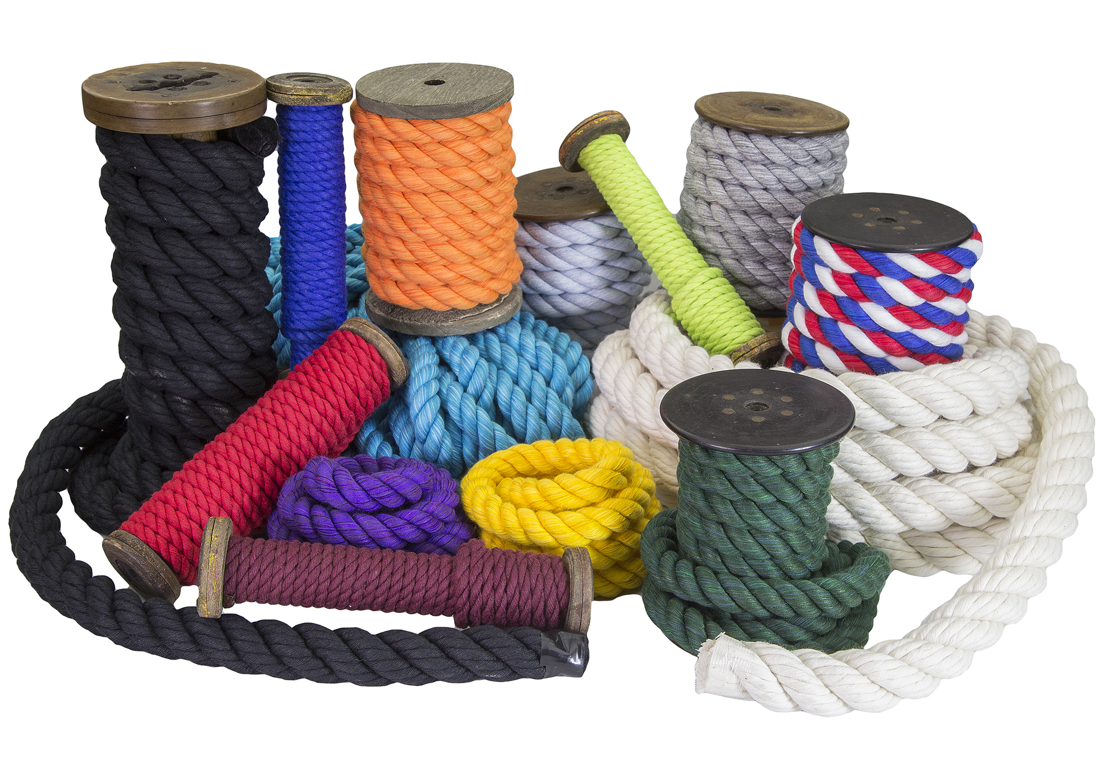 FMS TriColor Cotton Rope Cotton Rope by the Foot for Pet Toys
