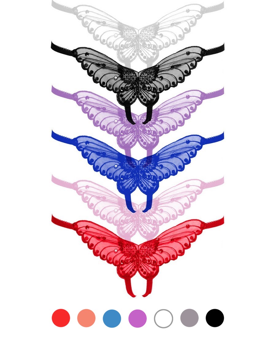 Butterfly Crotchless Panty Leg Avenue 2600
