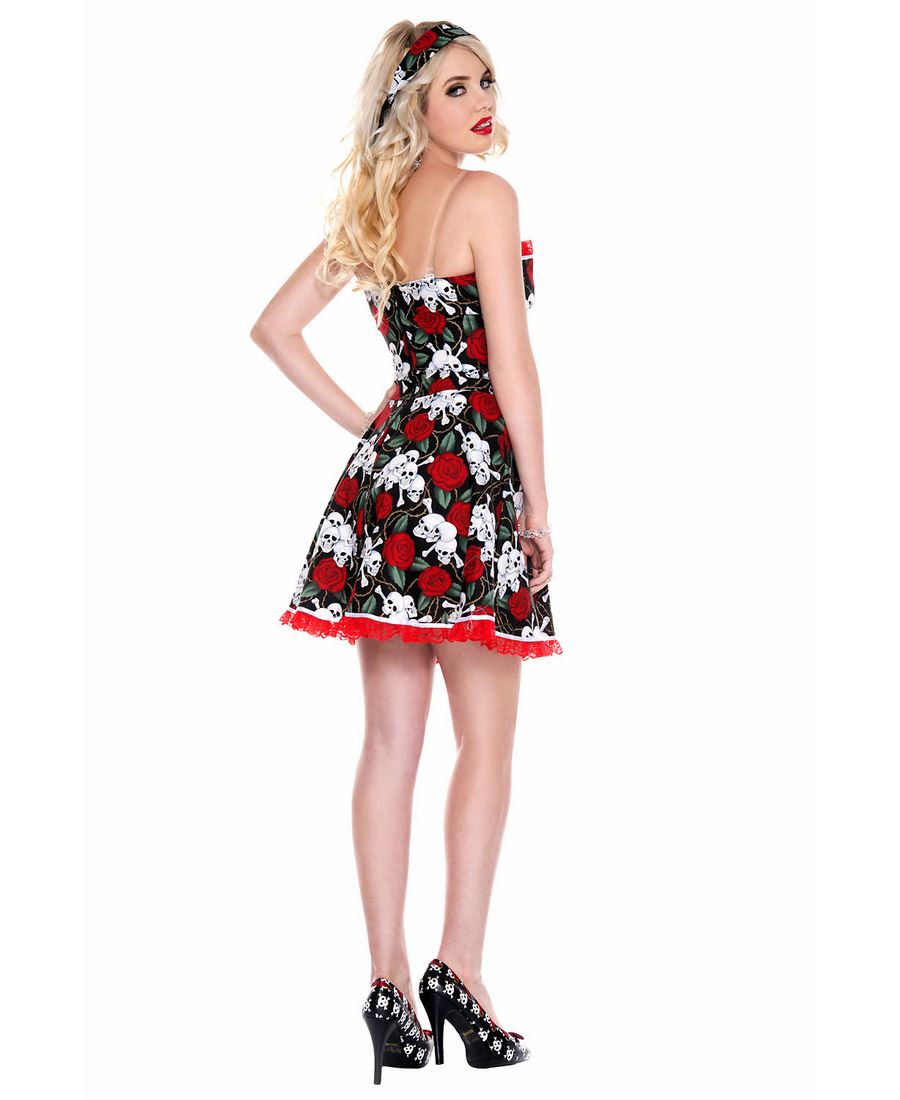 Brand New Pin Up Attractive Gal Costume Music Legs 70782 - Picture 4 of 4