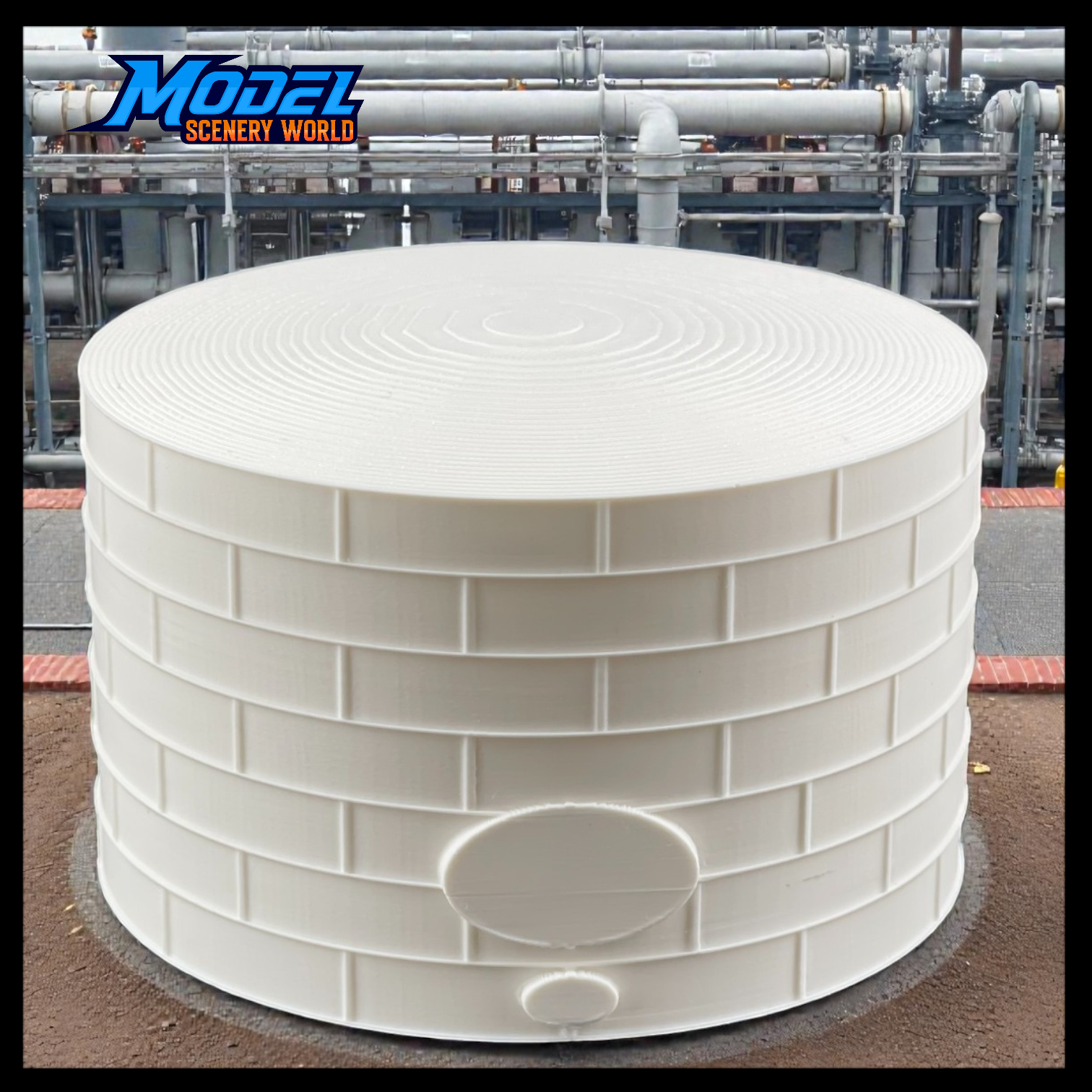 Standard Oil or Fuel Tank - ZZ Scale - 1:300 - White - 11 Sizes