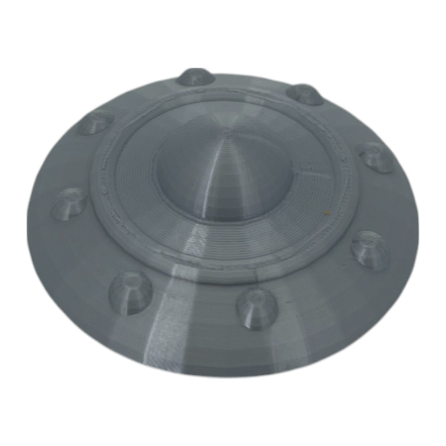 Z Scale 1:220 Retro Style UFO Spacecraft Metallic Silver | Model
