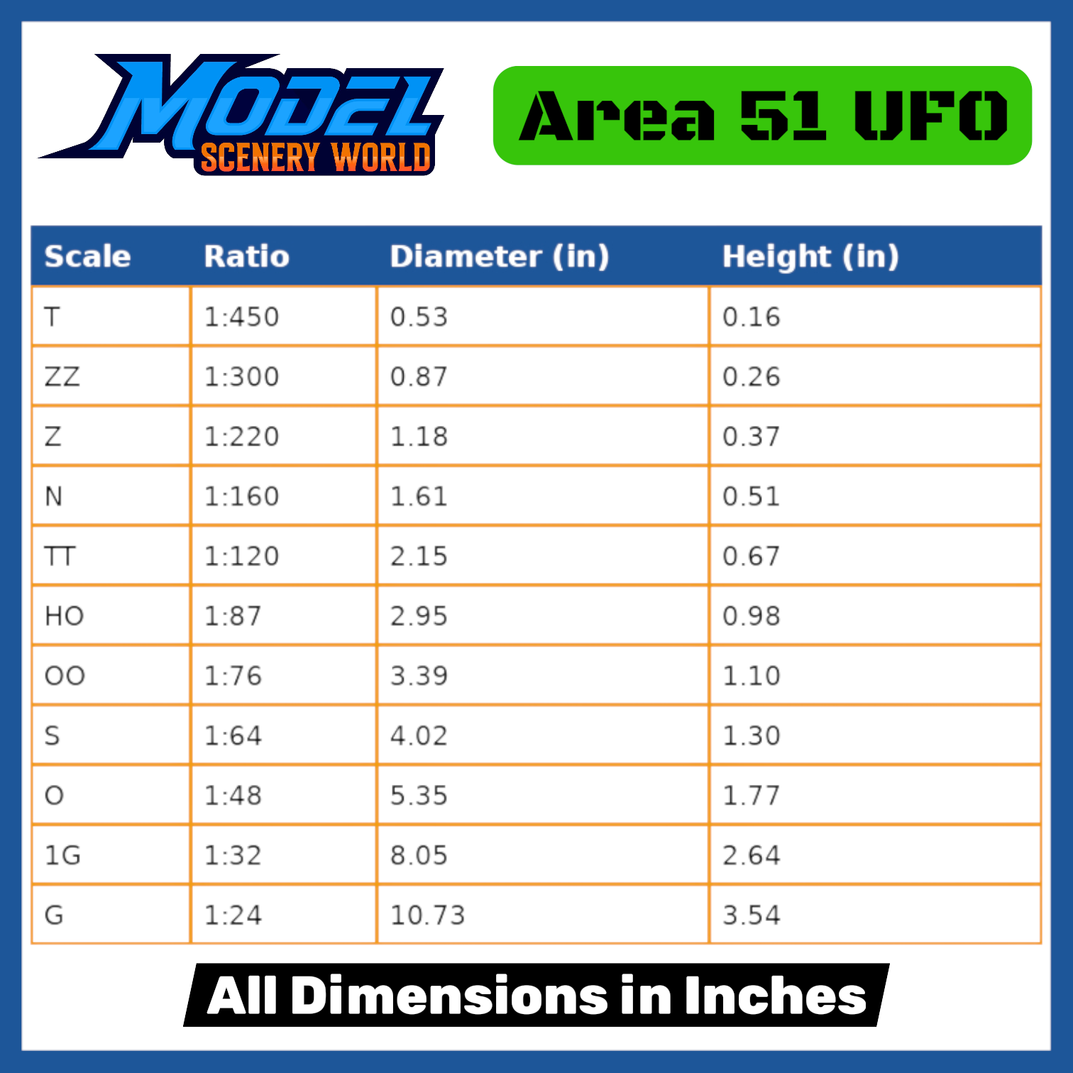 G Scale 1:24 Area 51 UFO Spacecraft Metallic Silver | Model