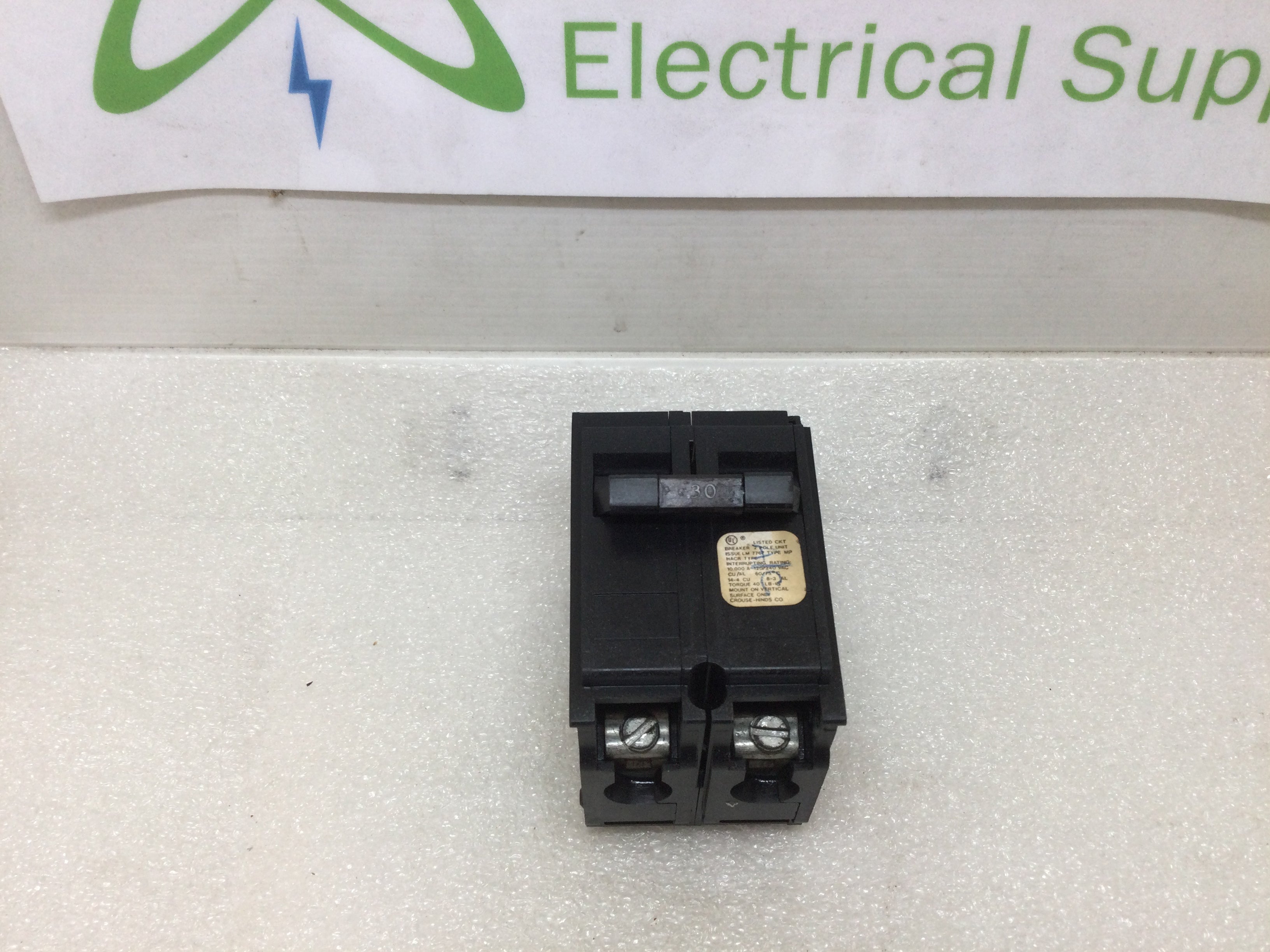 Crouse Hinds MP230 30 Amp 2-Pole 120/240v Type MP Circuit Breaker - Picture 9 of 9
