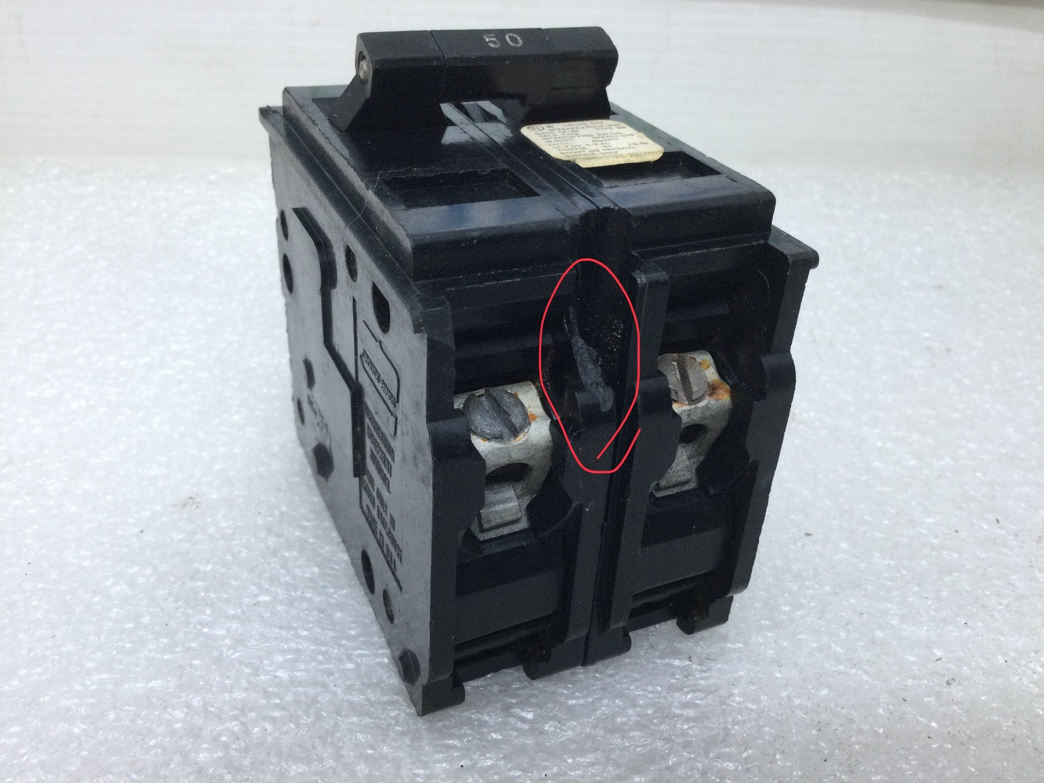 Interruptor de circuito de 2 polos Crouse Hinds MP250 50 amperios - Imagen 8 de 9