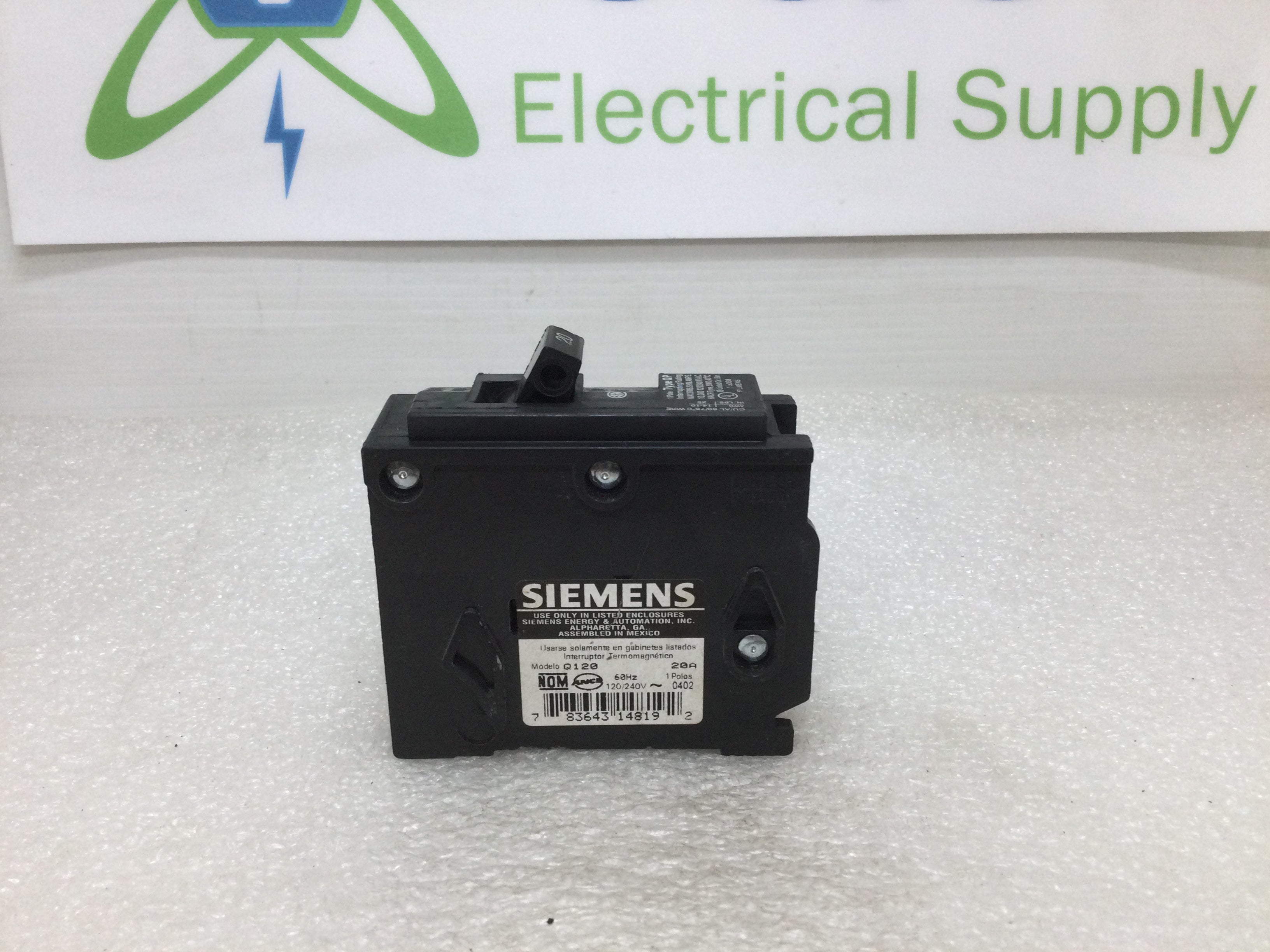Disyuntor ITE/Siemens/Gould Q120 20 Amp 1 Polo 120/240V Tipo QP - Imagen 14 de 16