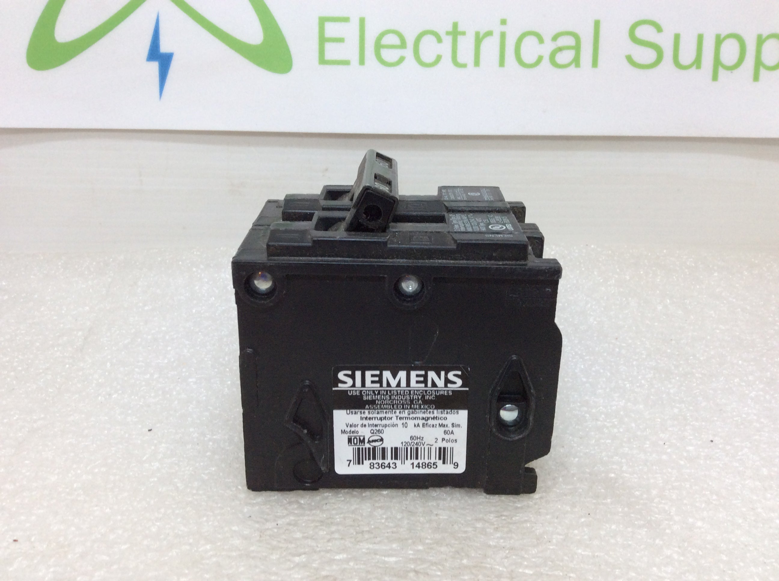 Disyuntor Siemens/ITE/Gould Q260 60 Amp 2 polos 120/240V - Imagen 9 de 10