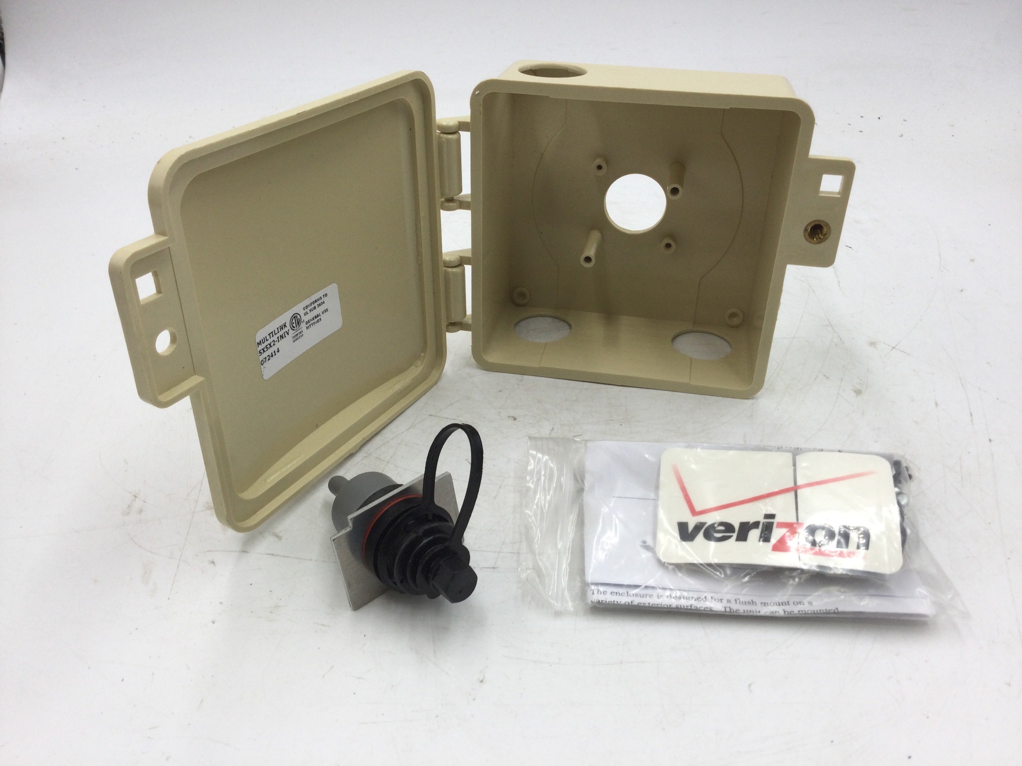 Slack In House Box Verizon MultiLink 5X5X2-INIV Exterior Slack Storage Box Ivory | eBay
