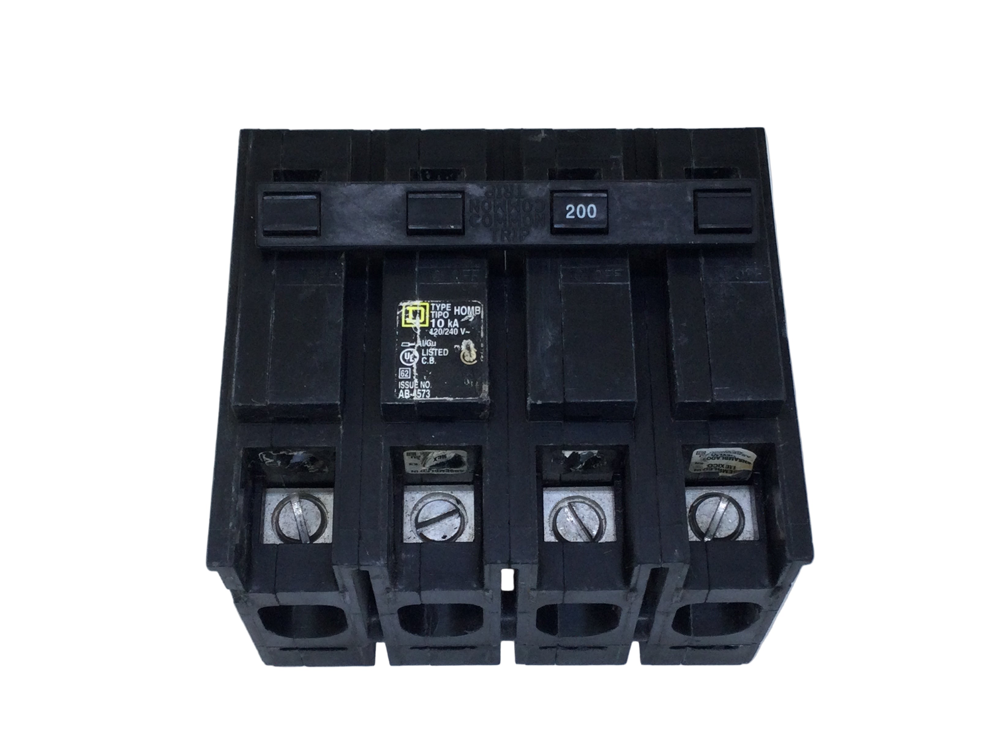 Square D Homeline HOM2200 200 Amp 4 Pole 120/240V Main Circuit Breaker