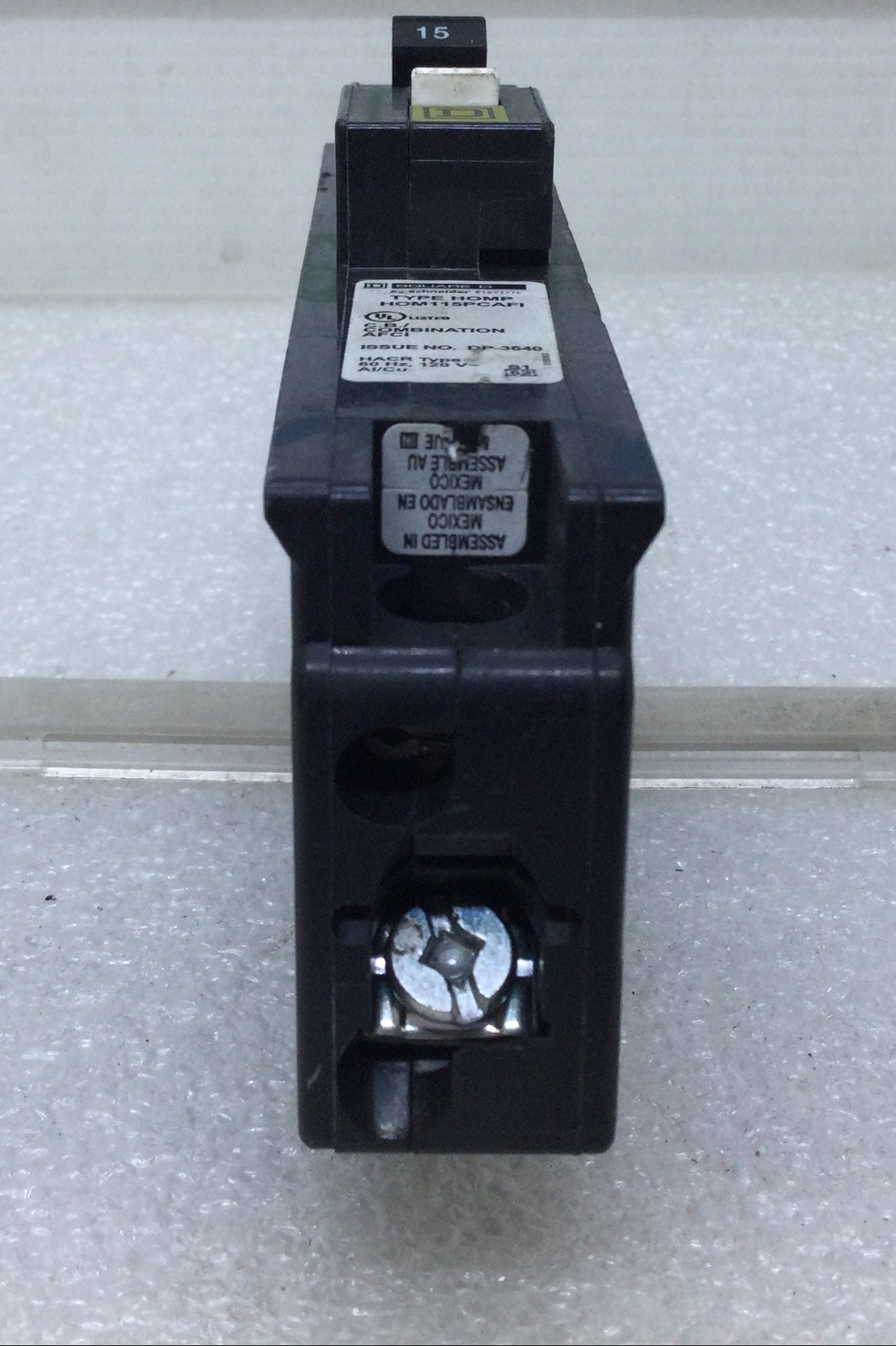 Square D HOM115PCAFI 15 Amp 1 Pole 120V Combo Arc Fault Circuit Breaker