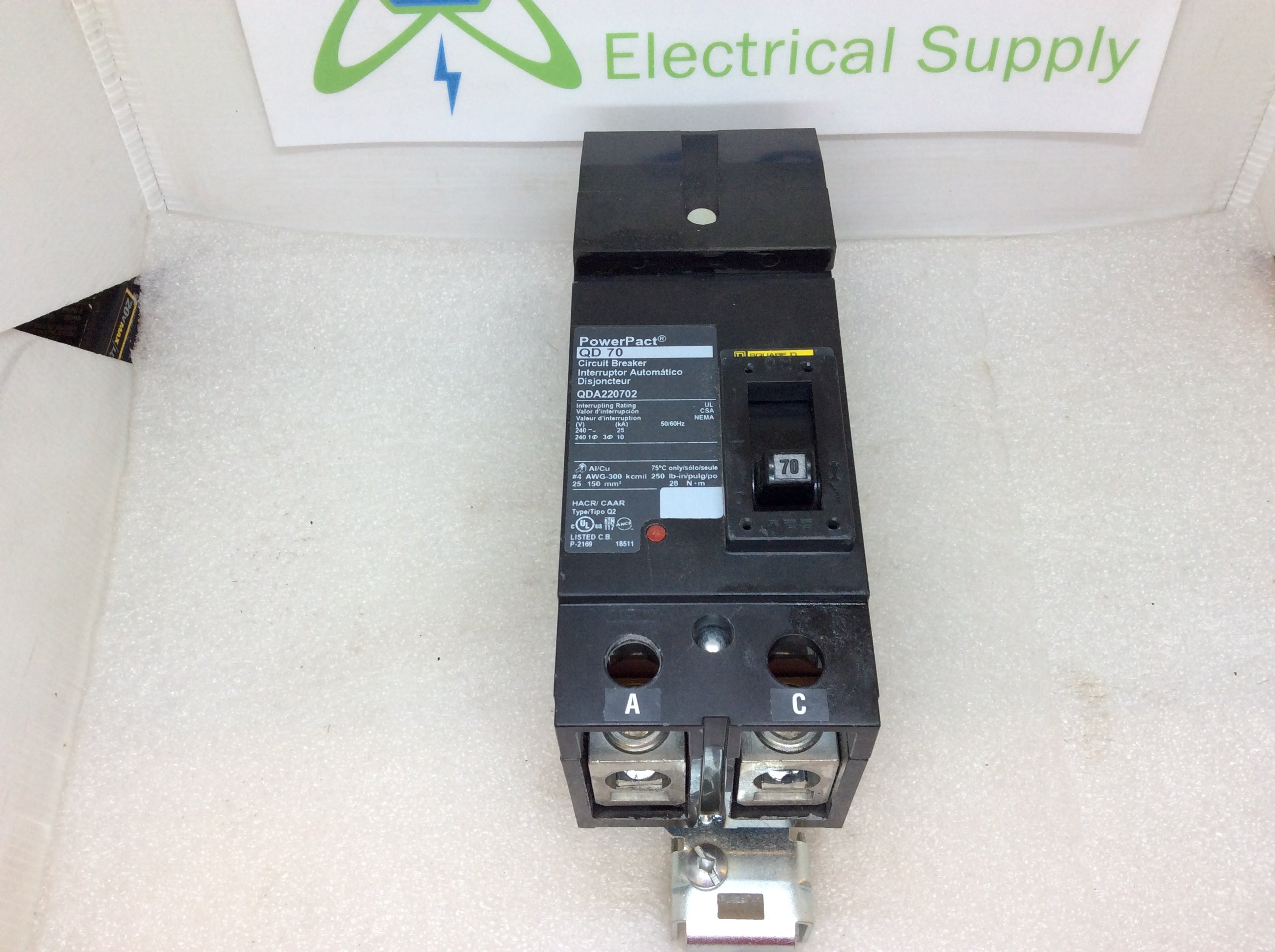 Square D QDA220702 2-polig 70 AMP 240V PowerPact I Leitungsschalter - Bild 7 von 8