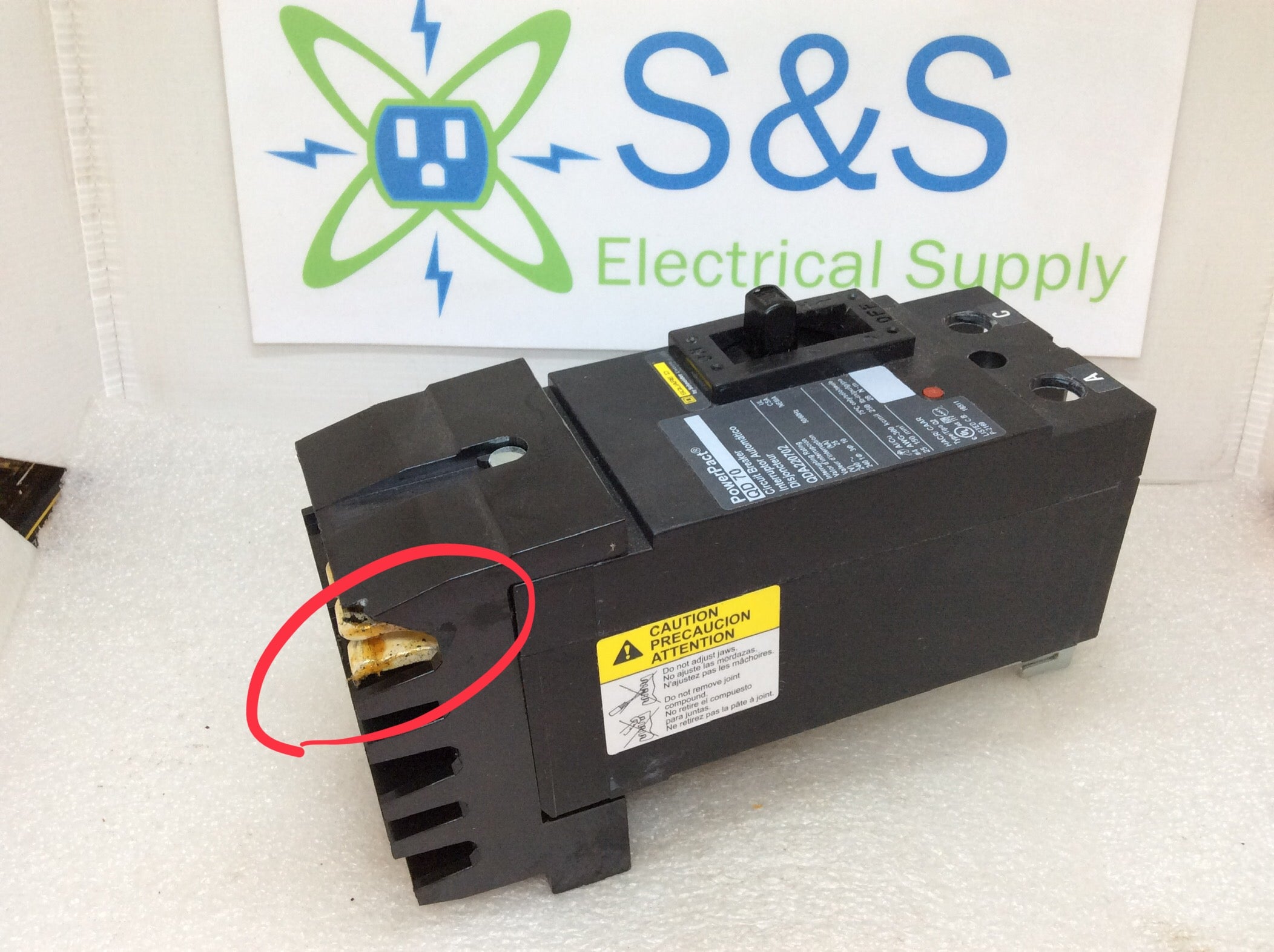 Square D QDA220702 2-polig 70 AMP 240V PowerPact I Leitungsschalter - Bild 8 von 8