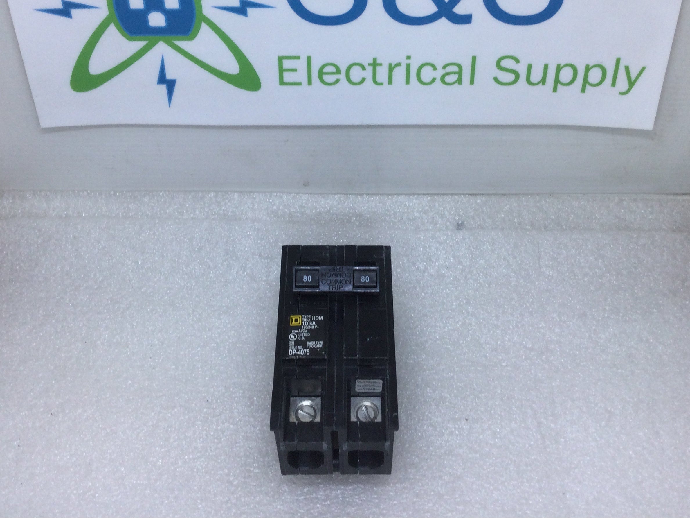 Square D HOM280 80 Amp 2 Pole 120/240V Circuit Breaker – Yellow Face