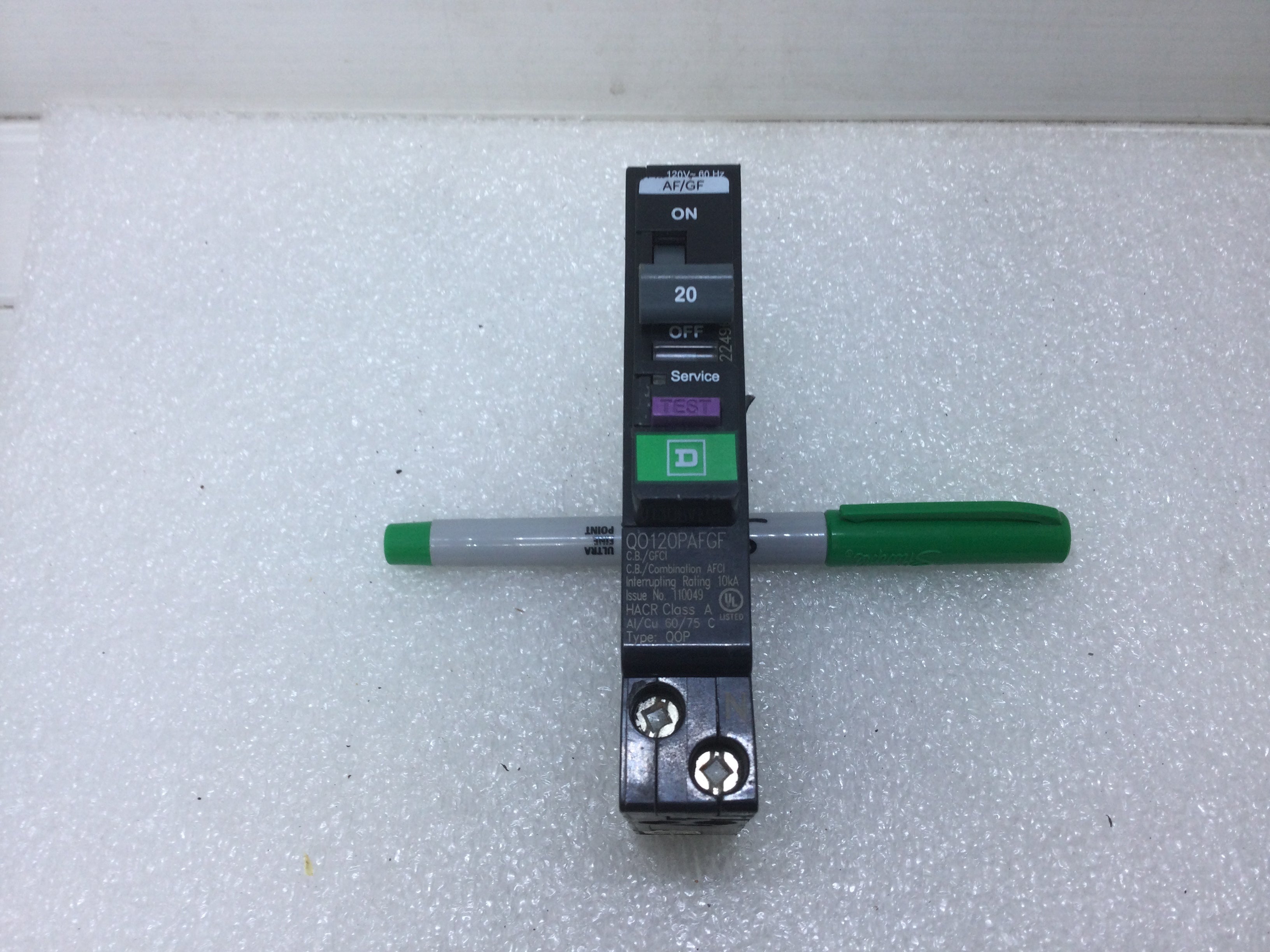 Disyuntor AFCI combinado Square D QO120PAFGF 20 amperios 1 polo 120 V - Imagen 7 de 7