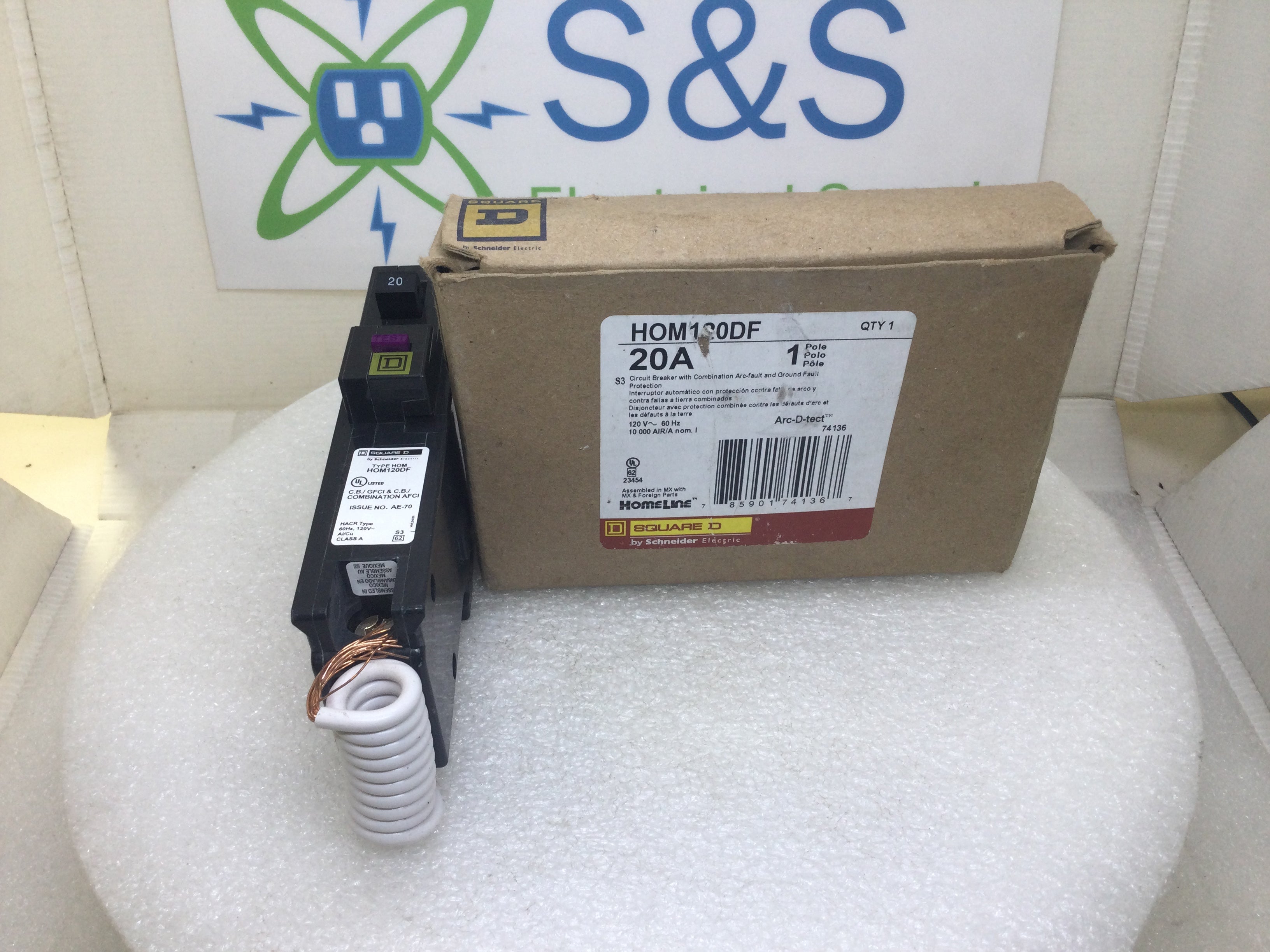 Disyuntor Square D HOM120DF 20 Amp 1 Polo 120V GFCI - Imagen 8 de 10