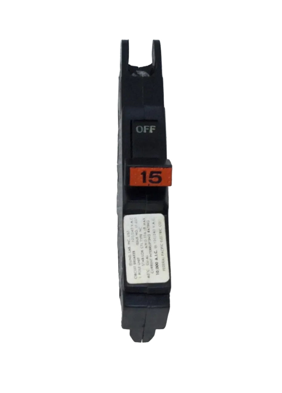 FPE NC115 15 Amp 1 Pole 120/240V Stab-Lok Type NC Circuit Breaker