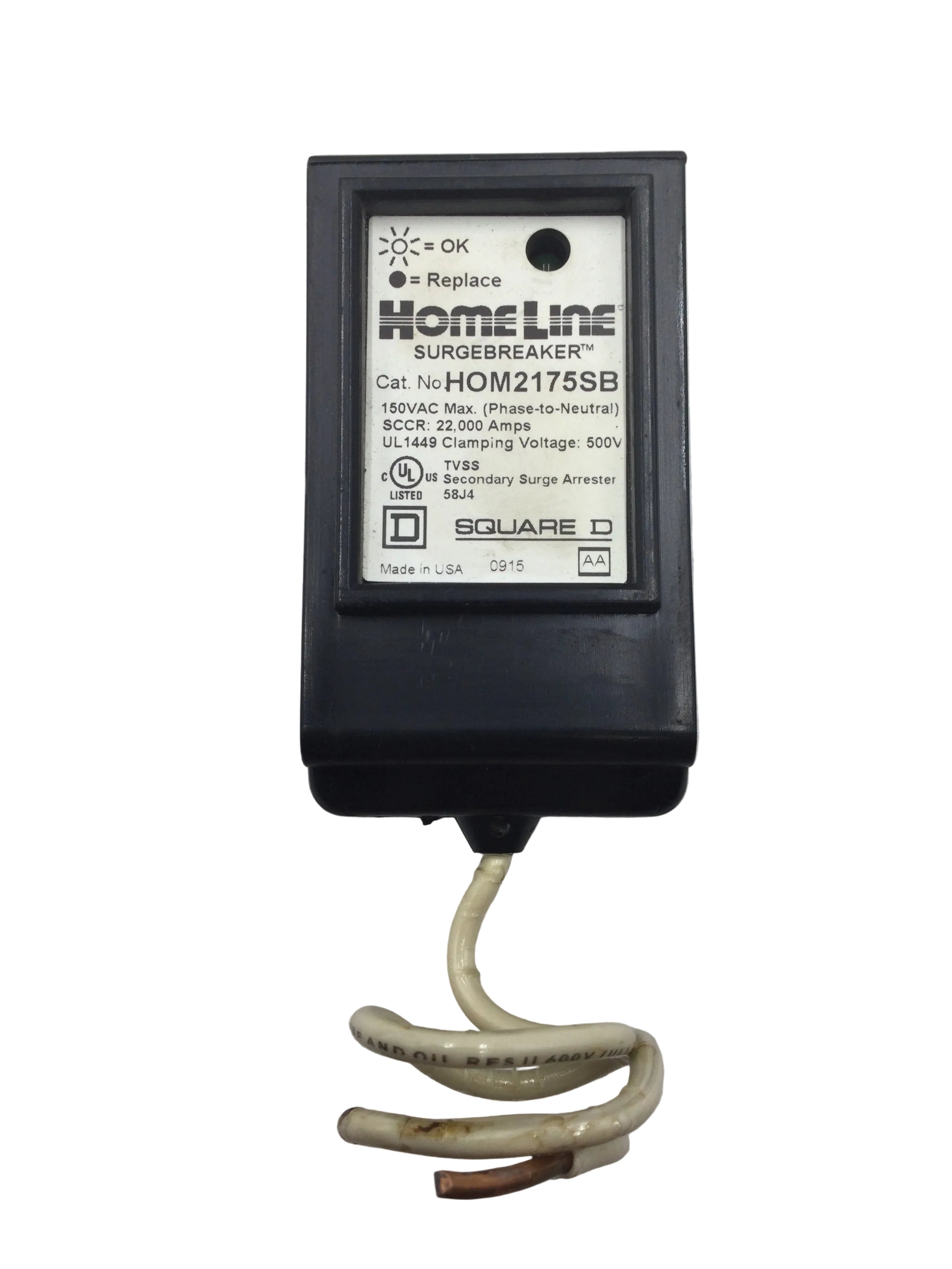Square D/Home line HOM2175SB 150V Surge breaker Secondary Surge Arrester