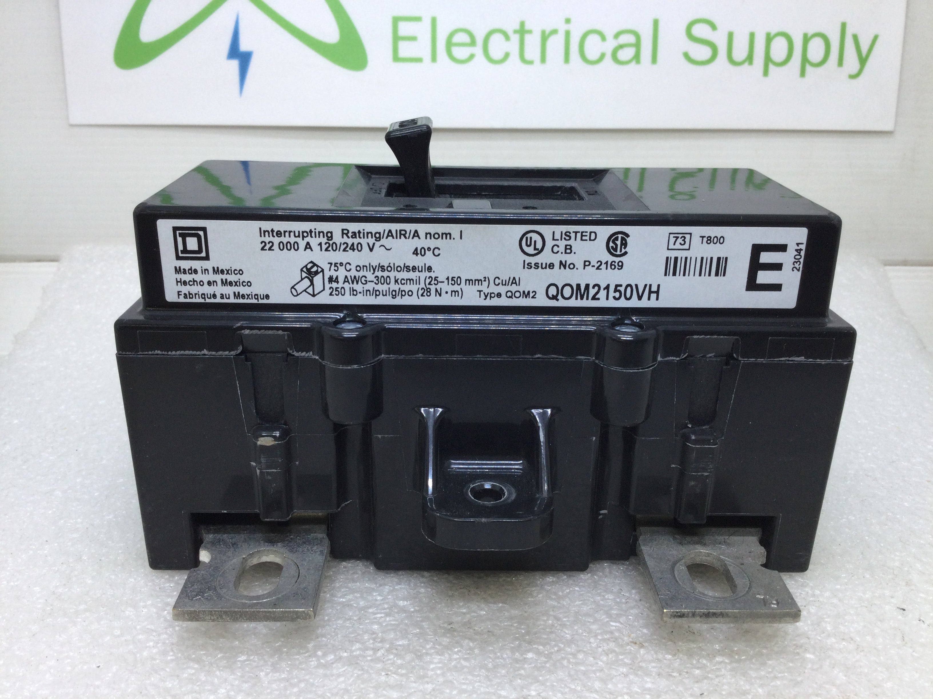 Disyuntor principal Square D QOM2150VH 150 Amp 2 polos 120/240V 22kA - Imagen 9 de 10
