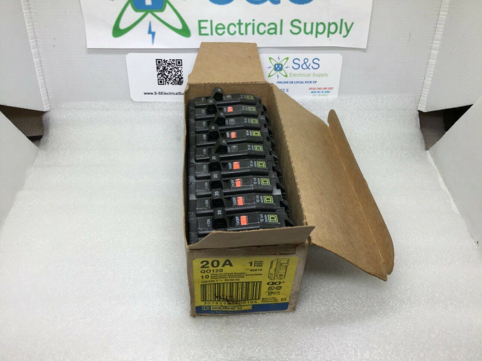 Square D QO120 20 Amp 1 Pole 120/240V Circuit Breaker - Yellow Face - Picture 11 of 13