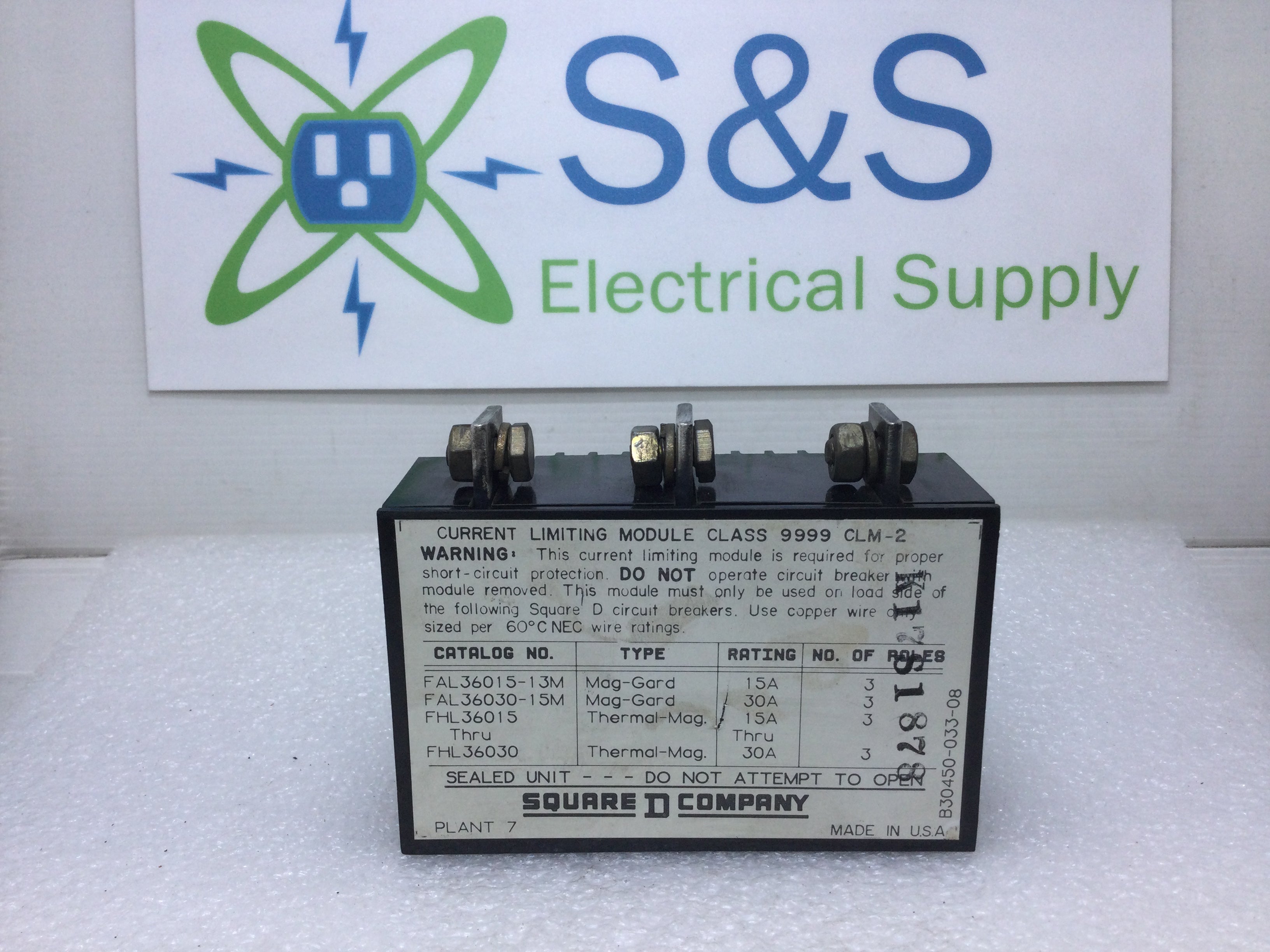 Módulo limitador de corriente Square D 9999CLM2 Mag-Gard FA, 15 o 30 amperios - Imagen 7 de 8