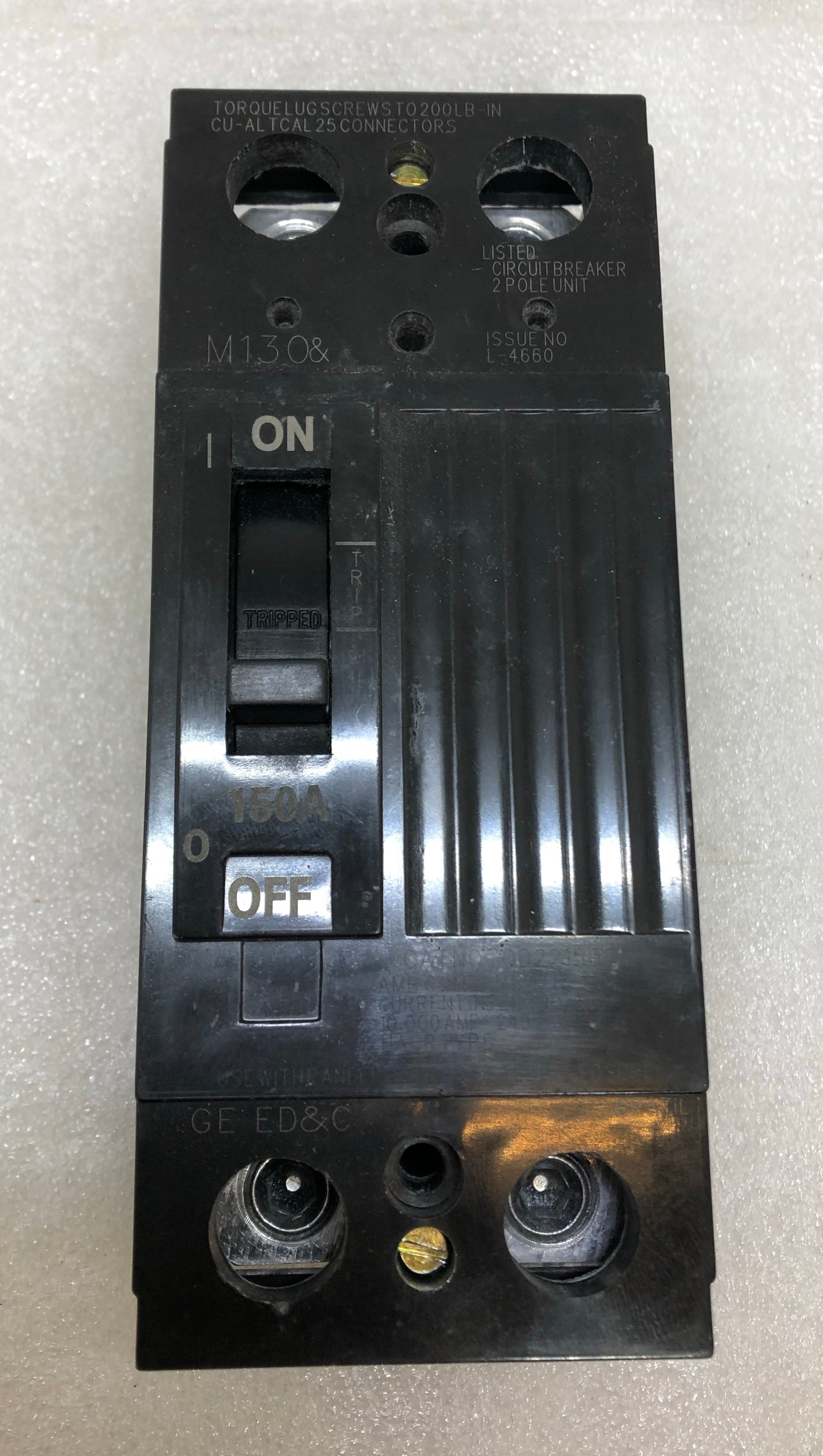 GE/General Electric TQD22150/WL 150 Amp 2 Pole 240V Circuit Breaker - Picture 10 of 13