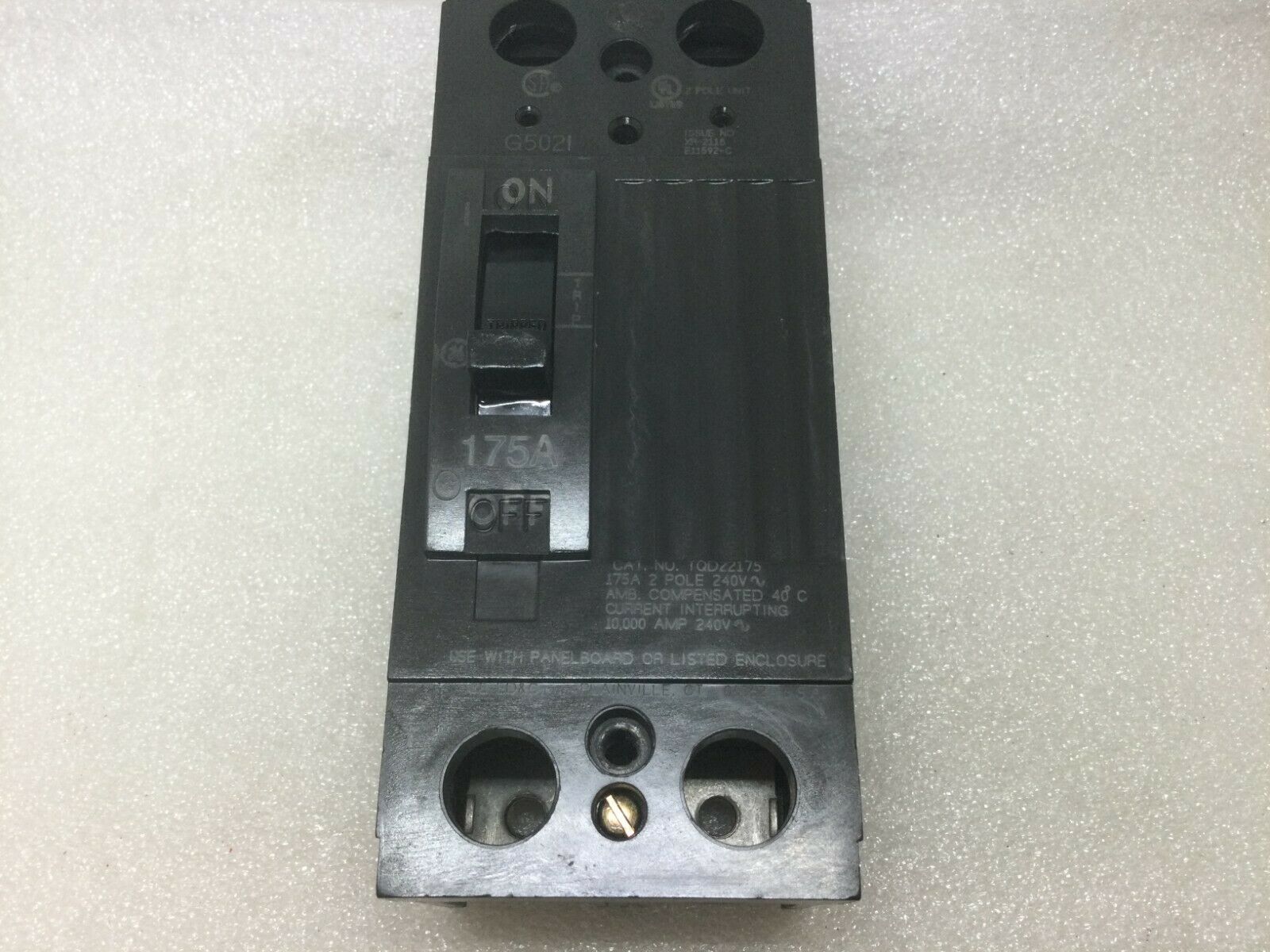 Interruptor de circuito GE General Electric TQD22175WL 175 amperios tipo 2 polos TQD - Imagen 12 de 13