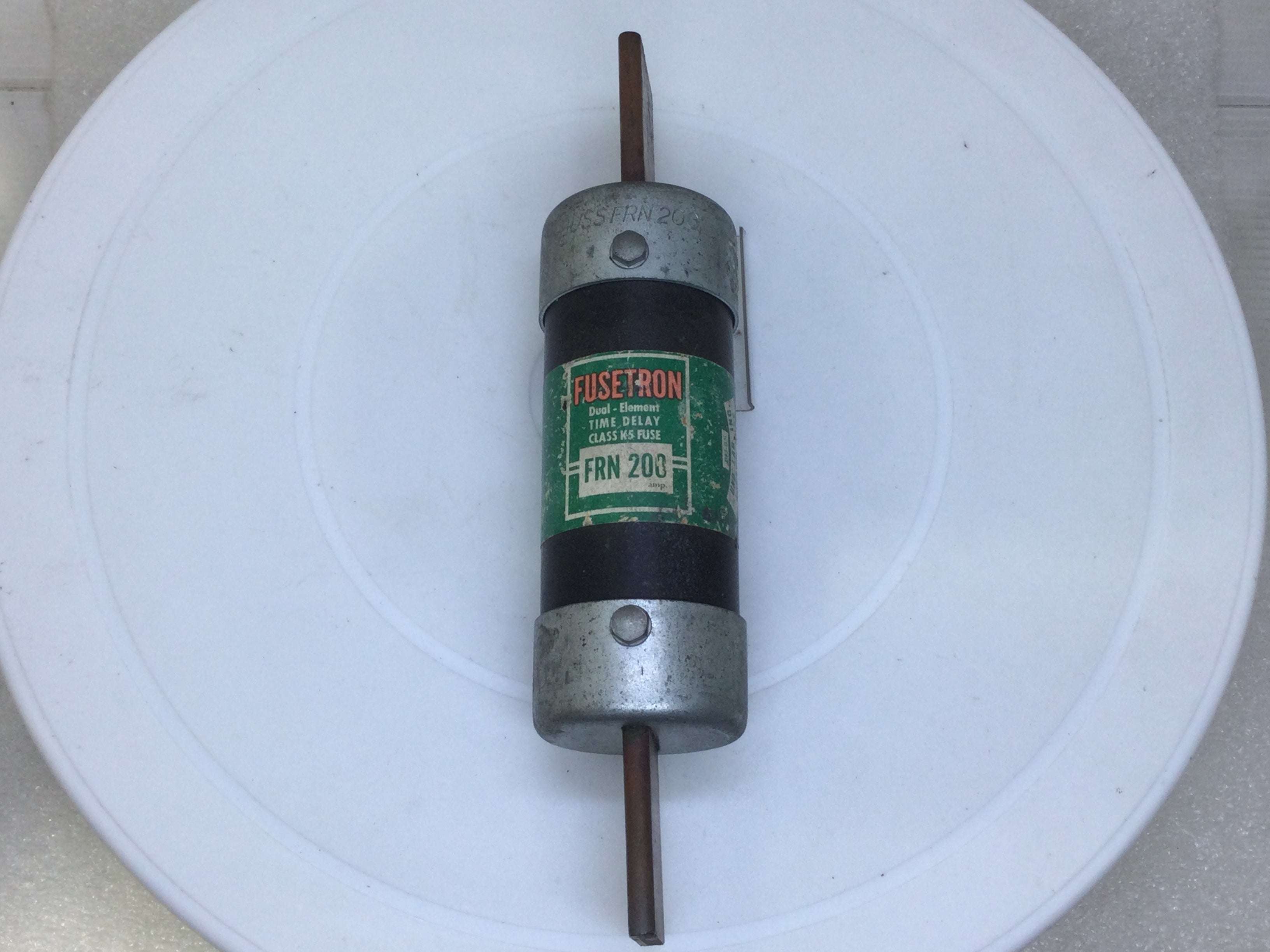 Fusible de retardo de tiempo de doble elemento Fusetron/Bussman FRN-R-200 200 amperios 250 V - Imagen 8 de 8