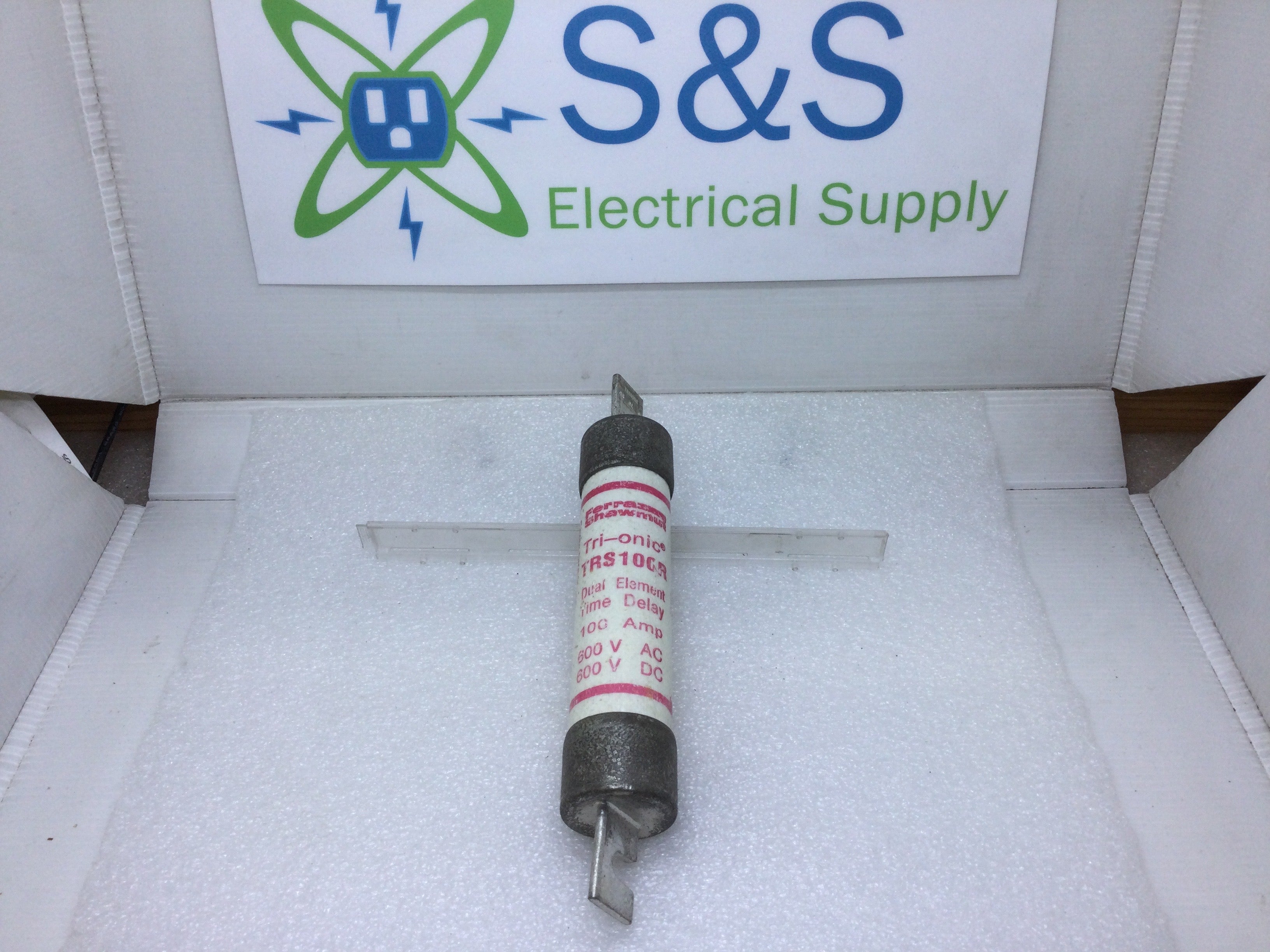 Ferraz/Gould Shawmut Tri-Onic TRS100R Dual Element 100 Amp 600V Time Delay Fuse - Picture 7 of 7