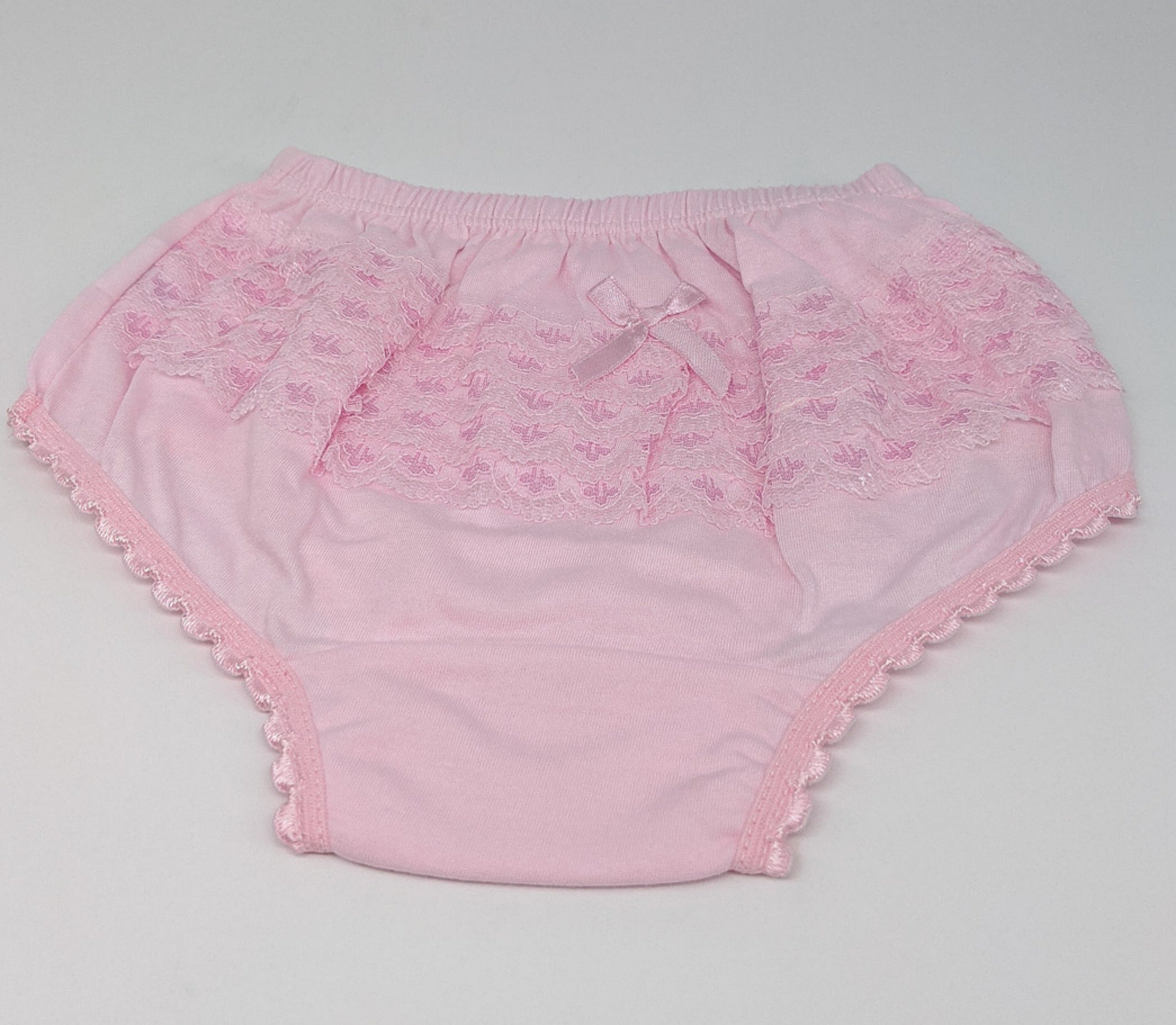 Baby Girl Bloomers Ruffle Panties Toddler Underwear Olan Calzon Bebe (Sizes 1-6) - Picture 3 of 6