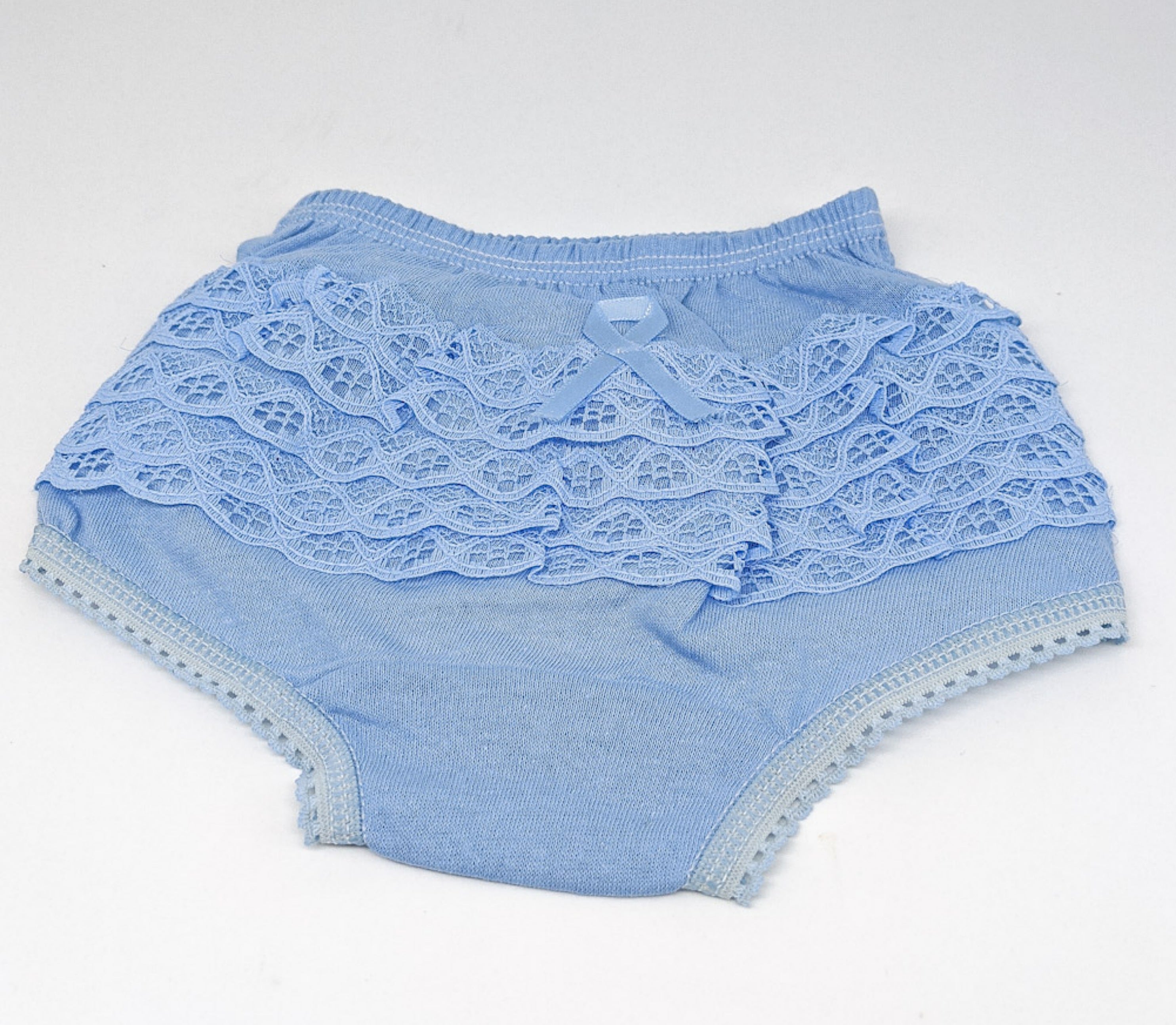 Bragas con volantes para bebé niña Bloomers ropa interior para niños pequeños Olan Calzon Bebe (tallas 1-6) - Imagen 2 de 5