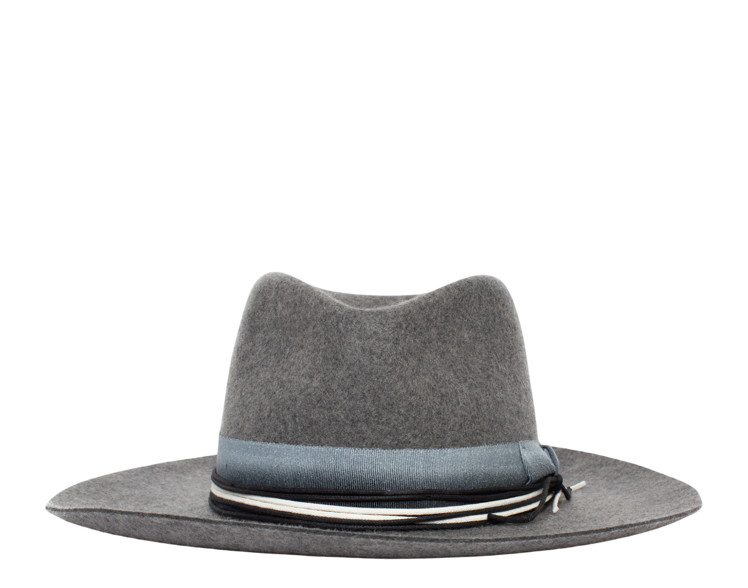 Goorin Bros Langum Wool Felt Wide Brim Fedora Hat Grey 100  display picture 3