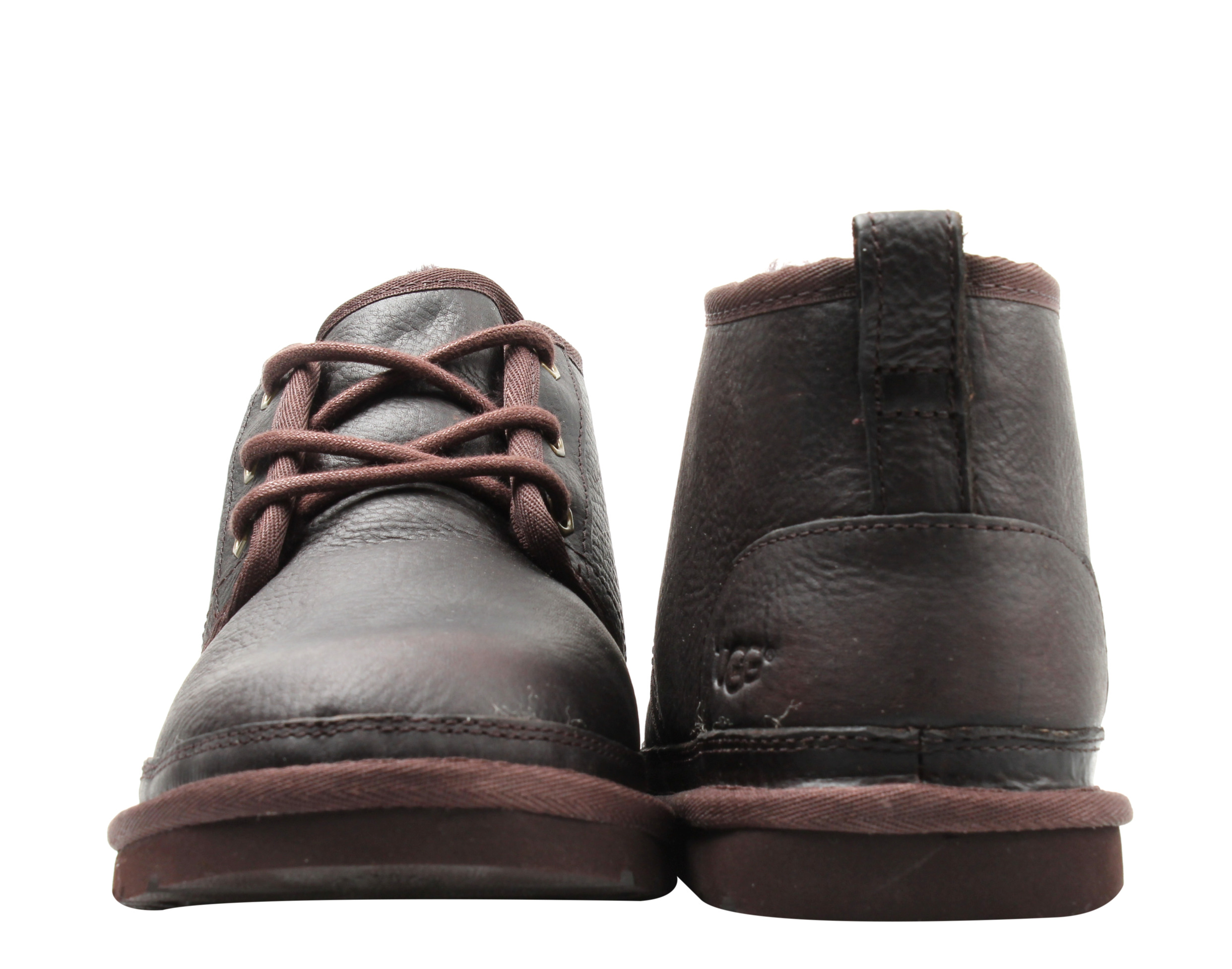 UGG Neumel Men\'s US 13 China Tea Leather Wool Lined Casual Chukka Boot‎ 1008908 UGG Men main image 3