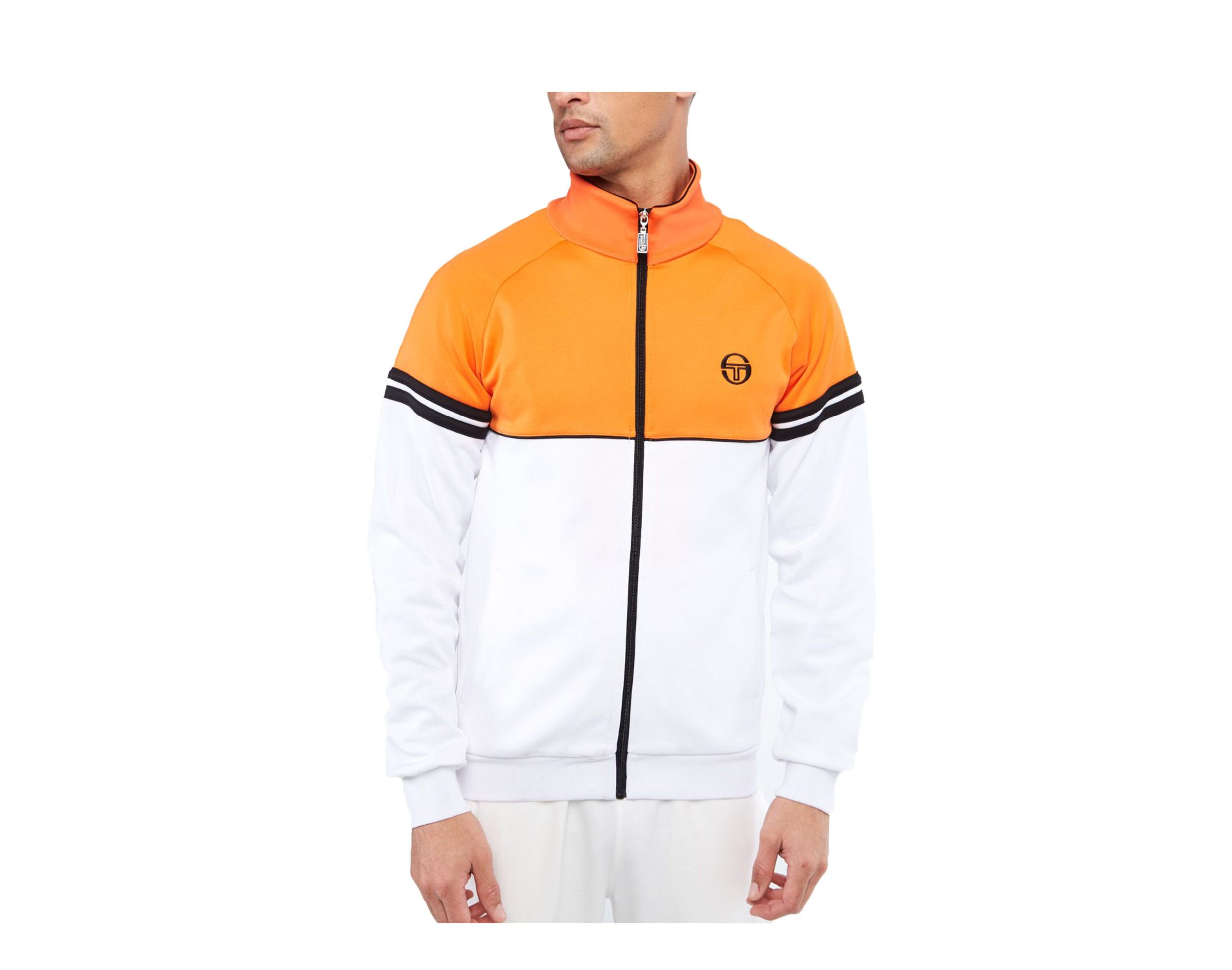Sergio Tacchini スキーウェア 裏ボア vintage 上下セット Sergio Tacchini Orion Archivio Tracktop White/Orange Men's Jacket