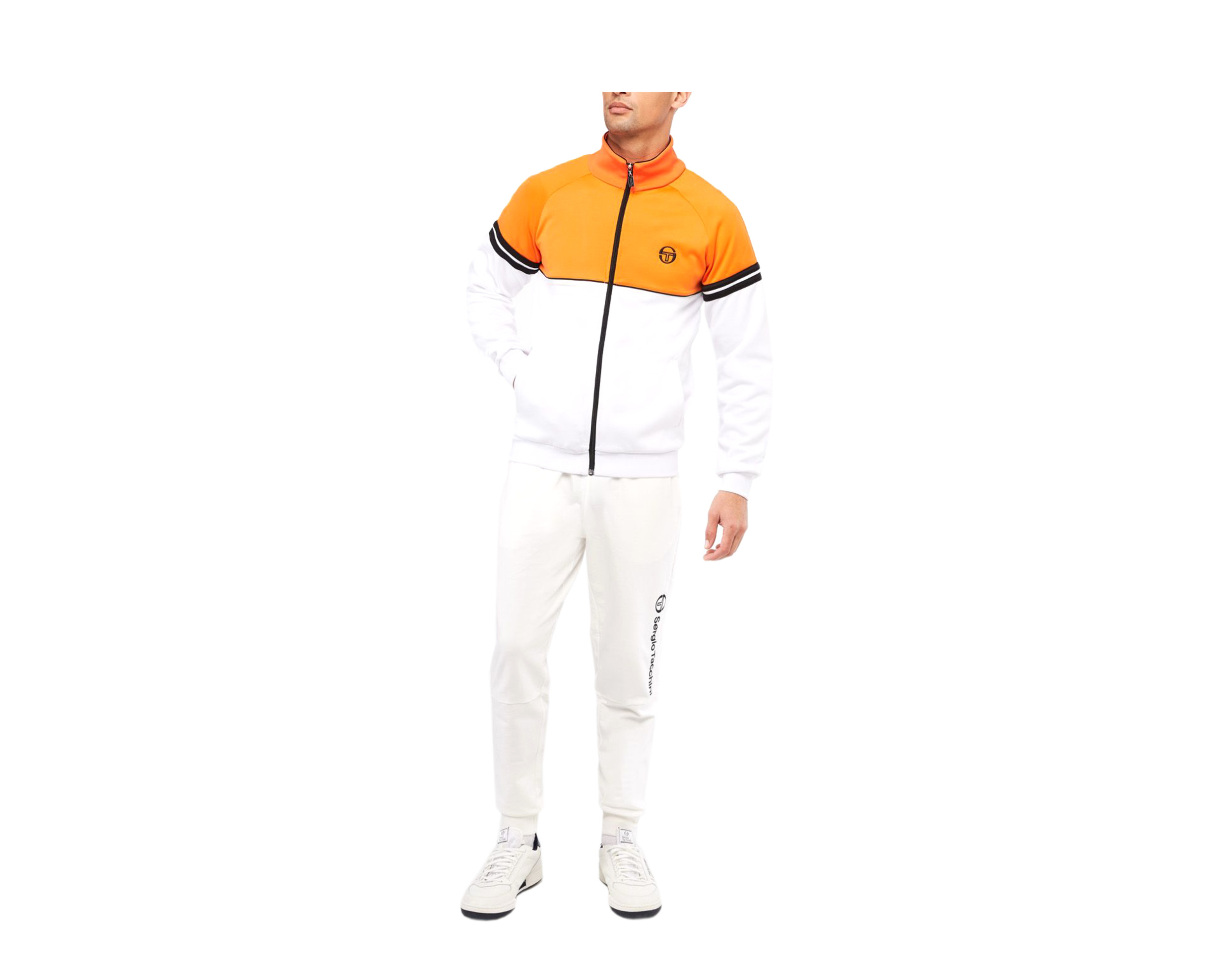 Sergio Tacchini Orion Archivio Tracktop White/Orange Men's Jacket
