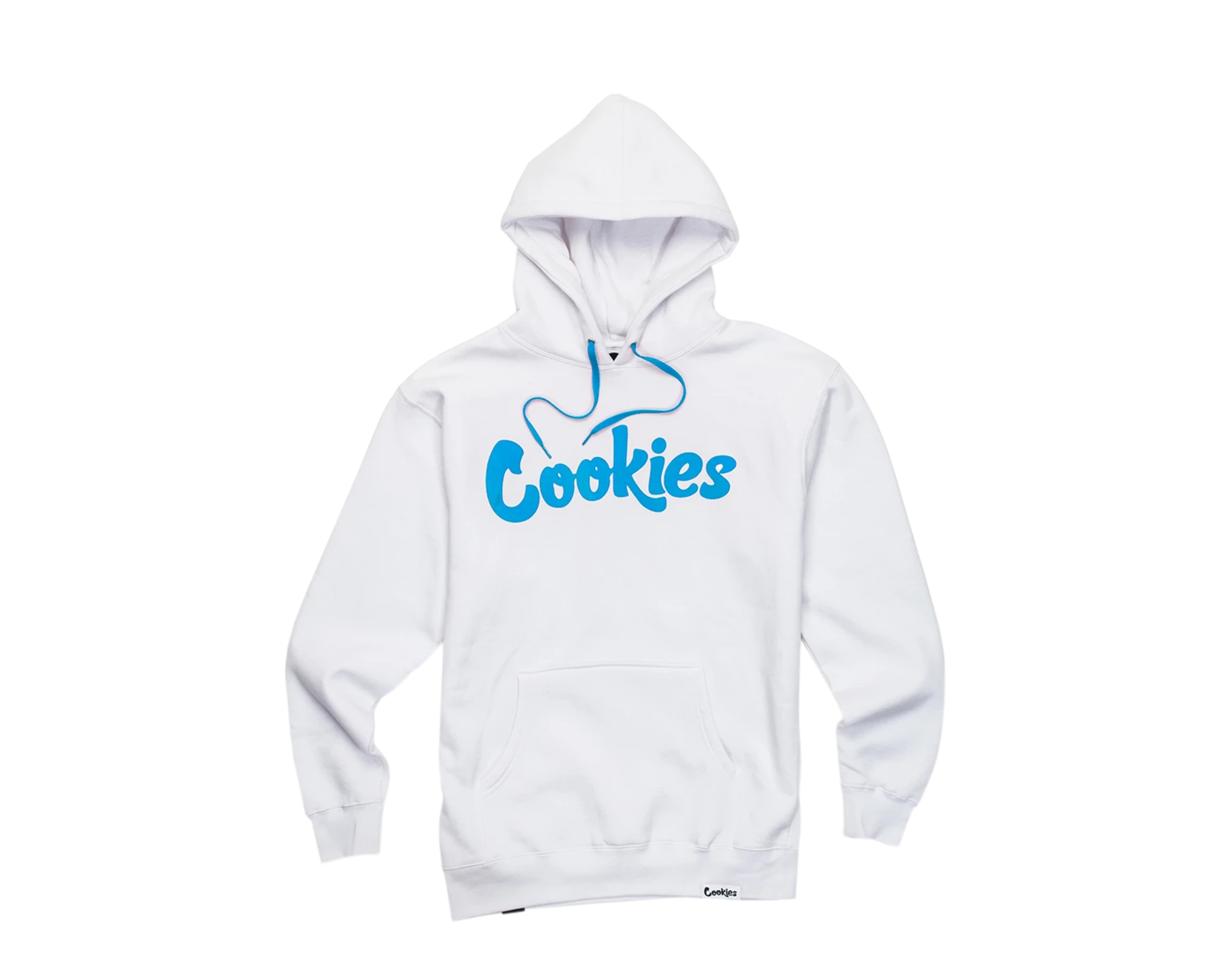 Cookies Original Logo Thin Mint Fleece White/Blue Men's Hoodie