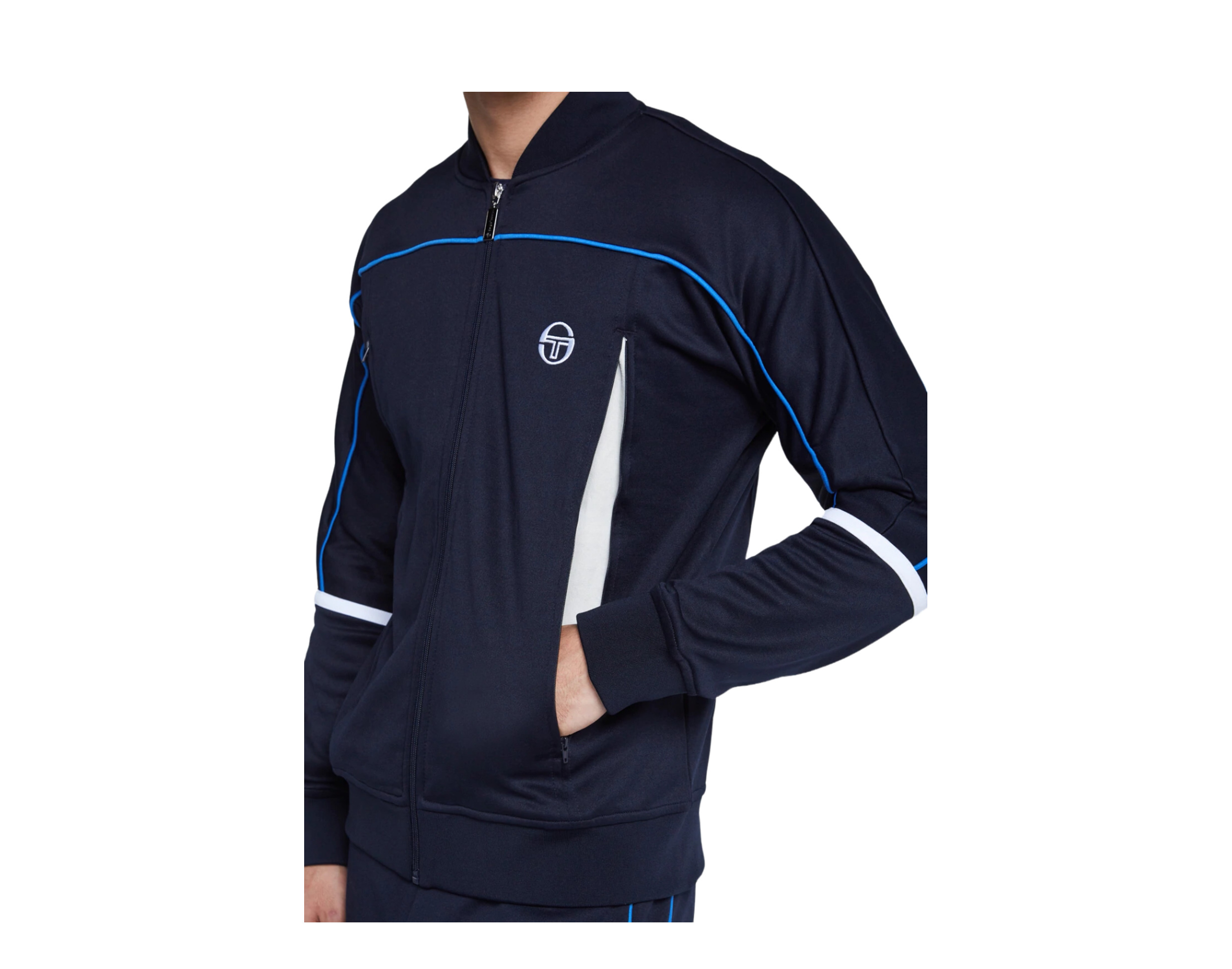 Sergio Tacchini Amiscora Archivio Navy/Blue/White Track Jacket UKS2216183-269 - Picture 9 of 12