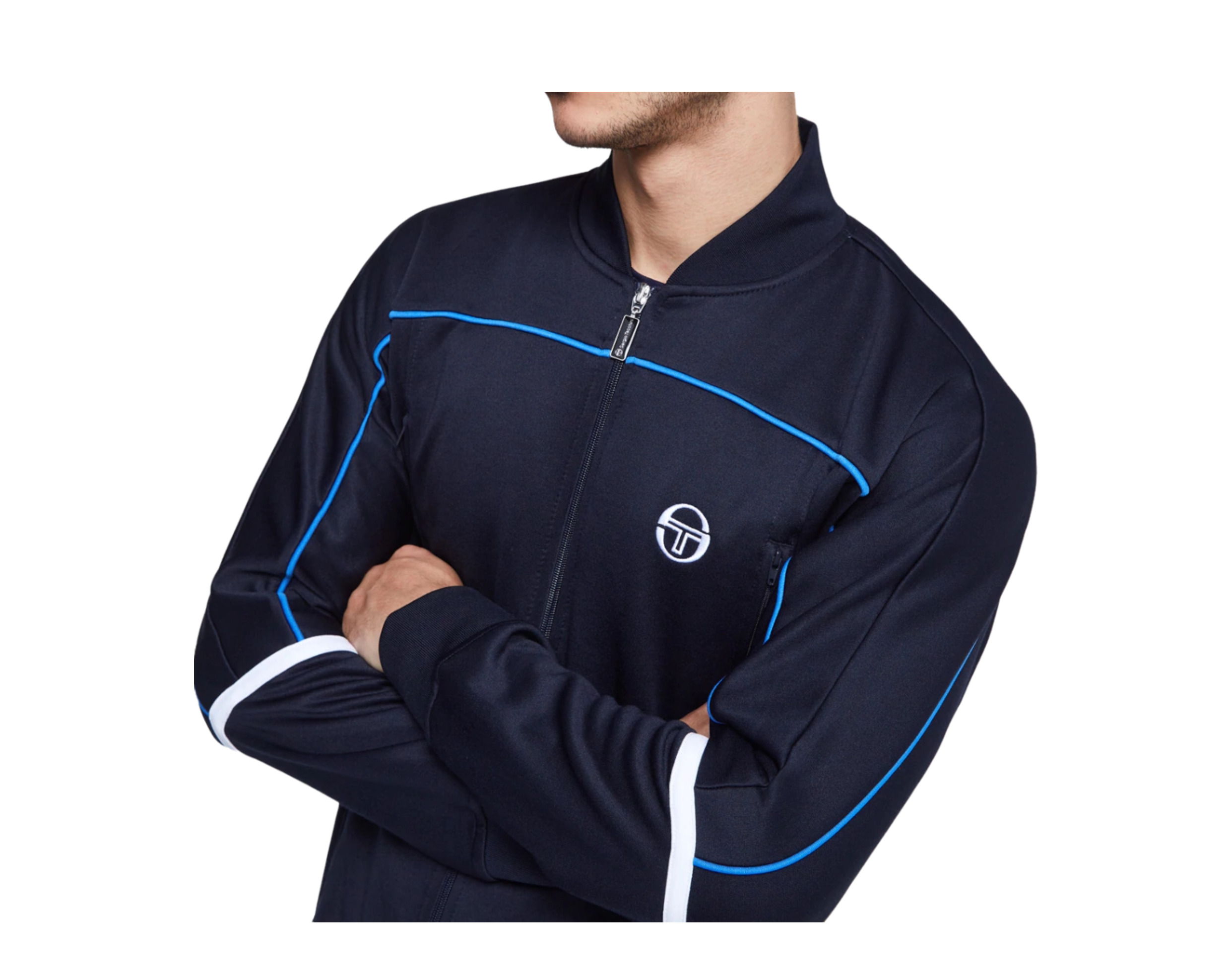 Sergio Tacchini Amiscora Archivio Navy/Blue/White Track Jacket UKS2216183-269 - Picture 10 of 12