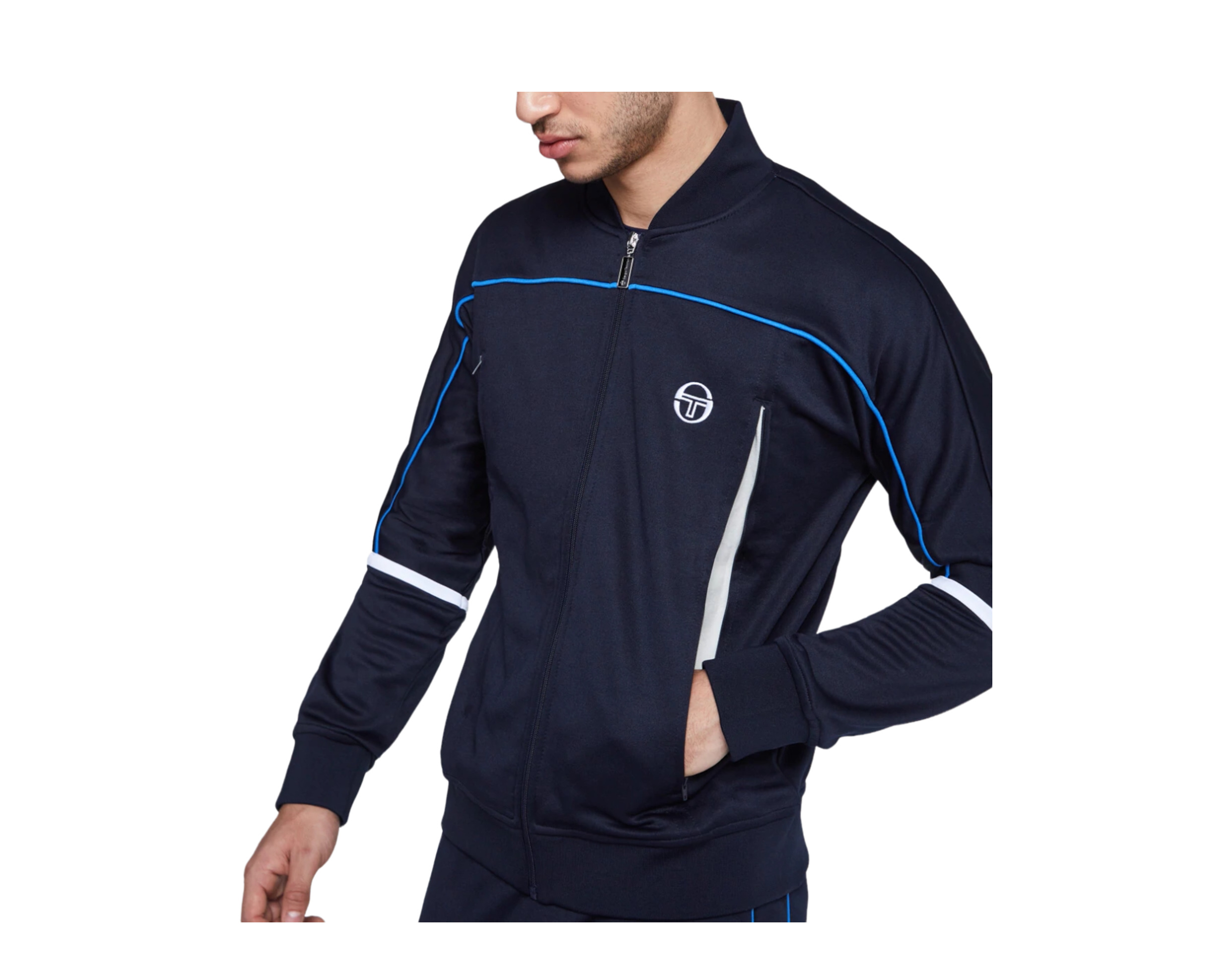 Sergio Tacchini Amiscora Archivio Navy/Blue/White Track Jacket UKS2216183-269 - Picture 8 of 12